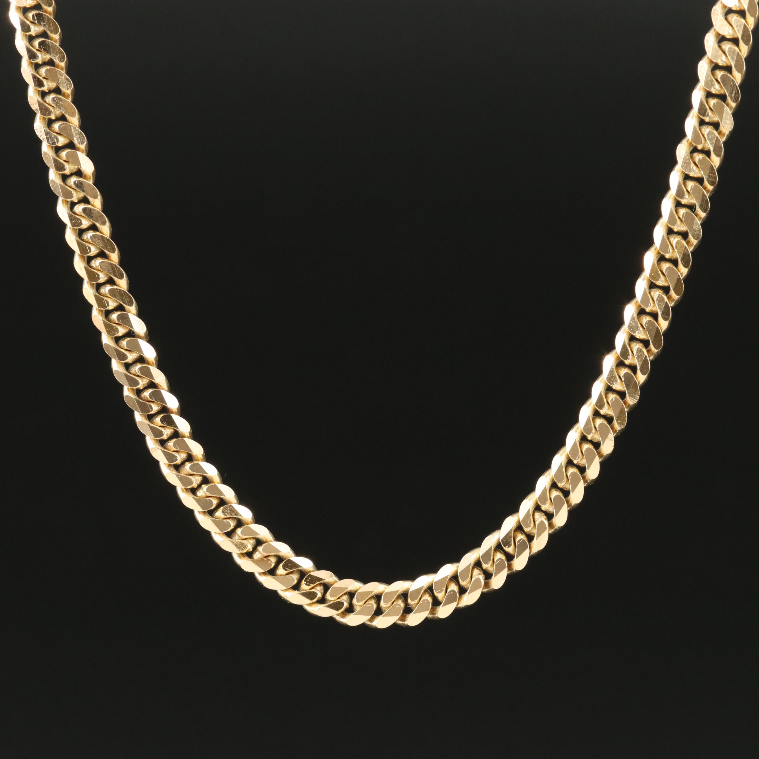 18K Curb Chain Necklace