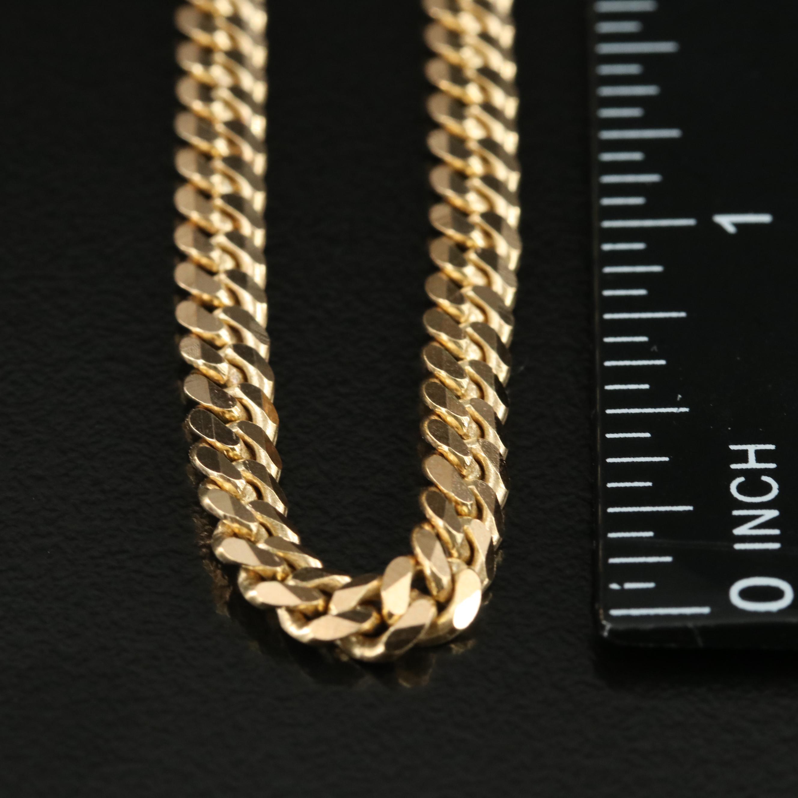 18K Curb Chain Necklace
