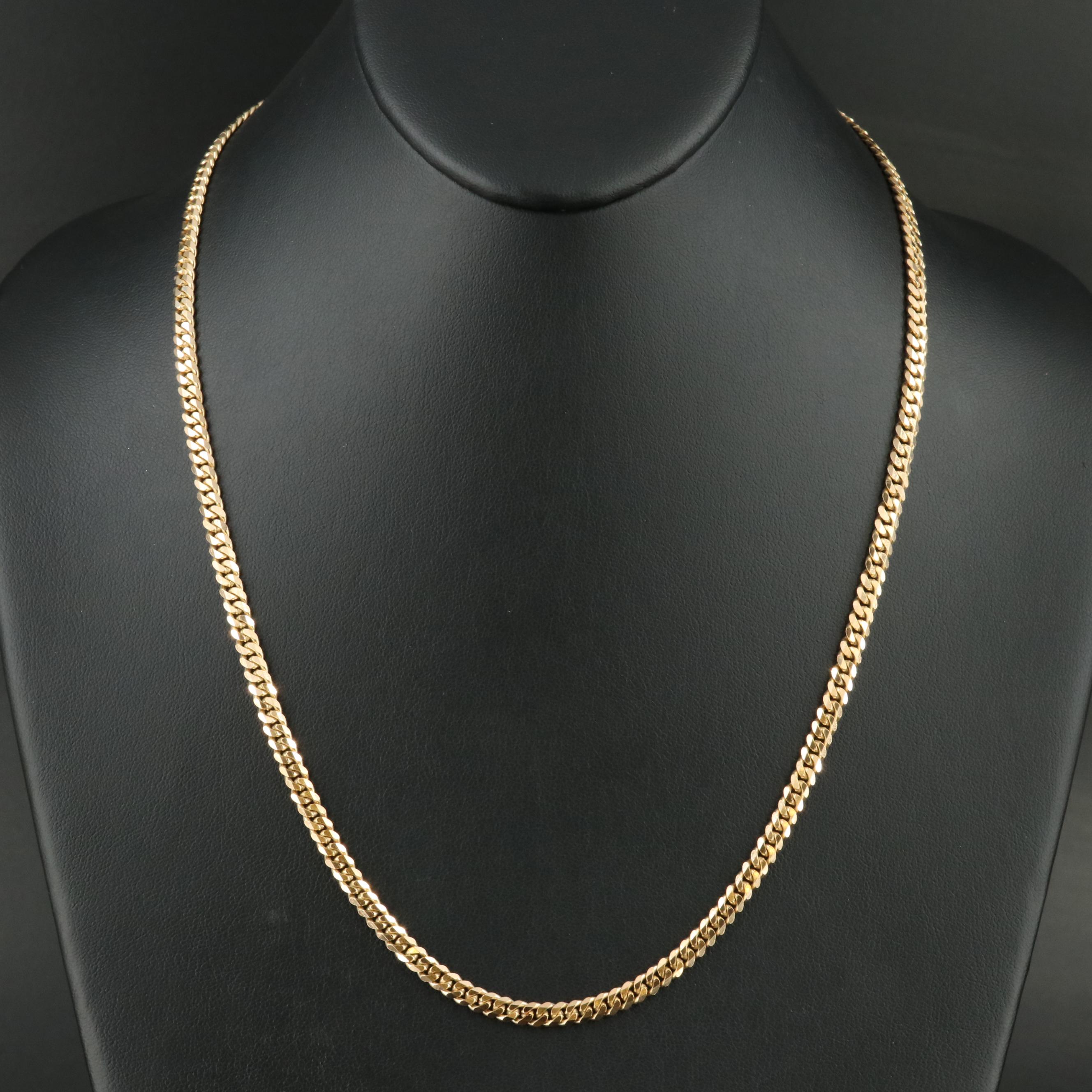 18K Curb Chain Necklace