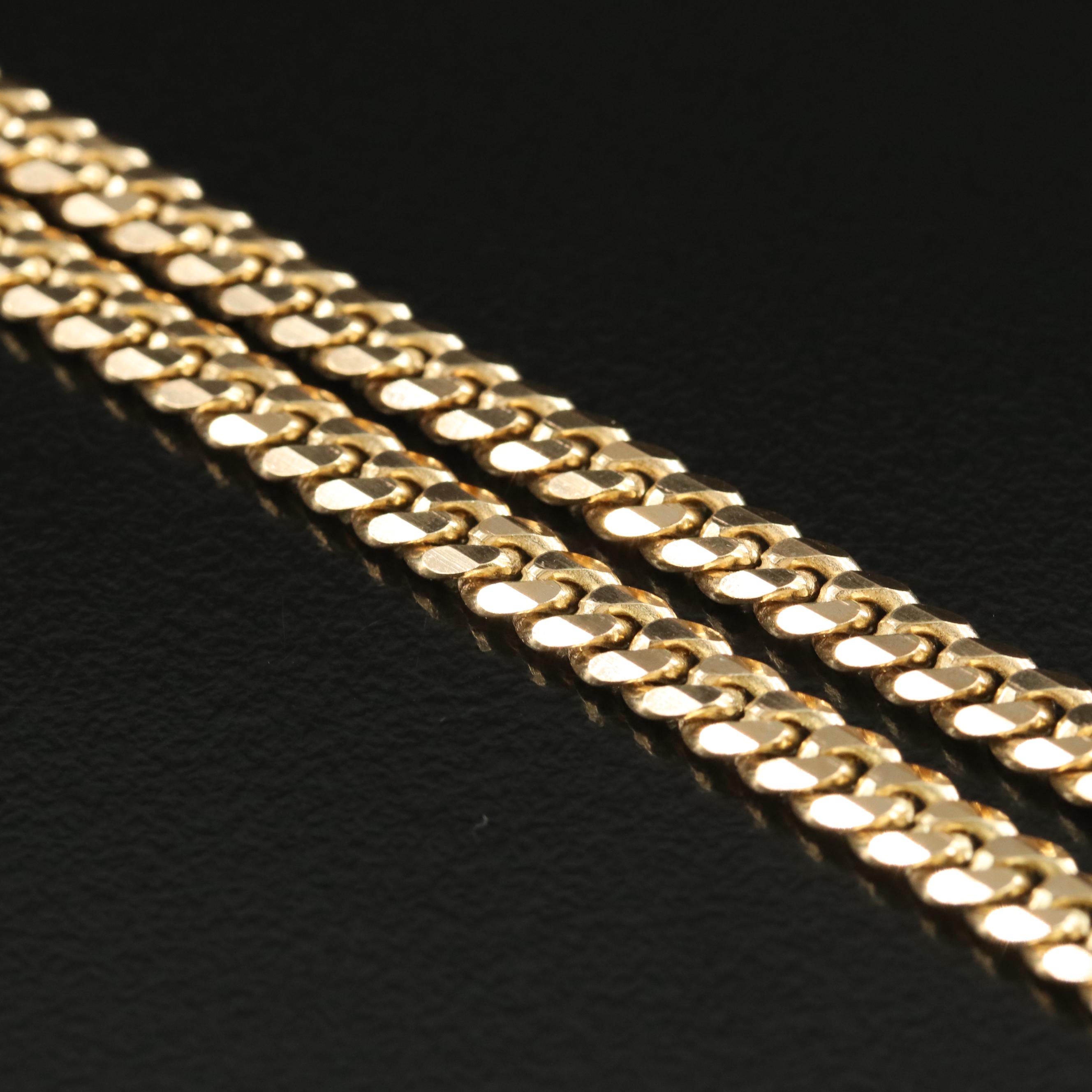 18K Curb Chain Necklace