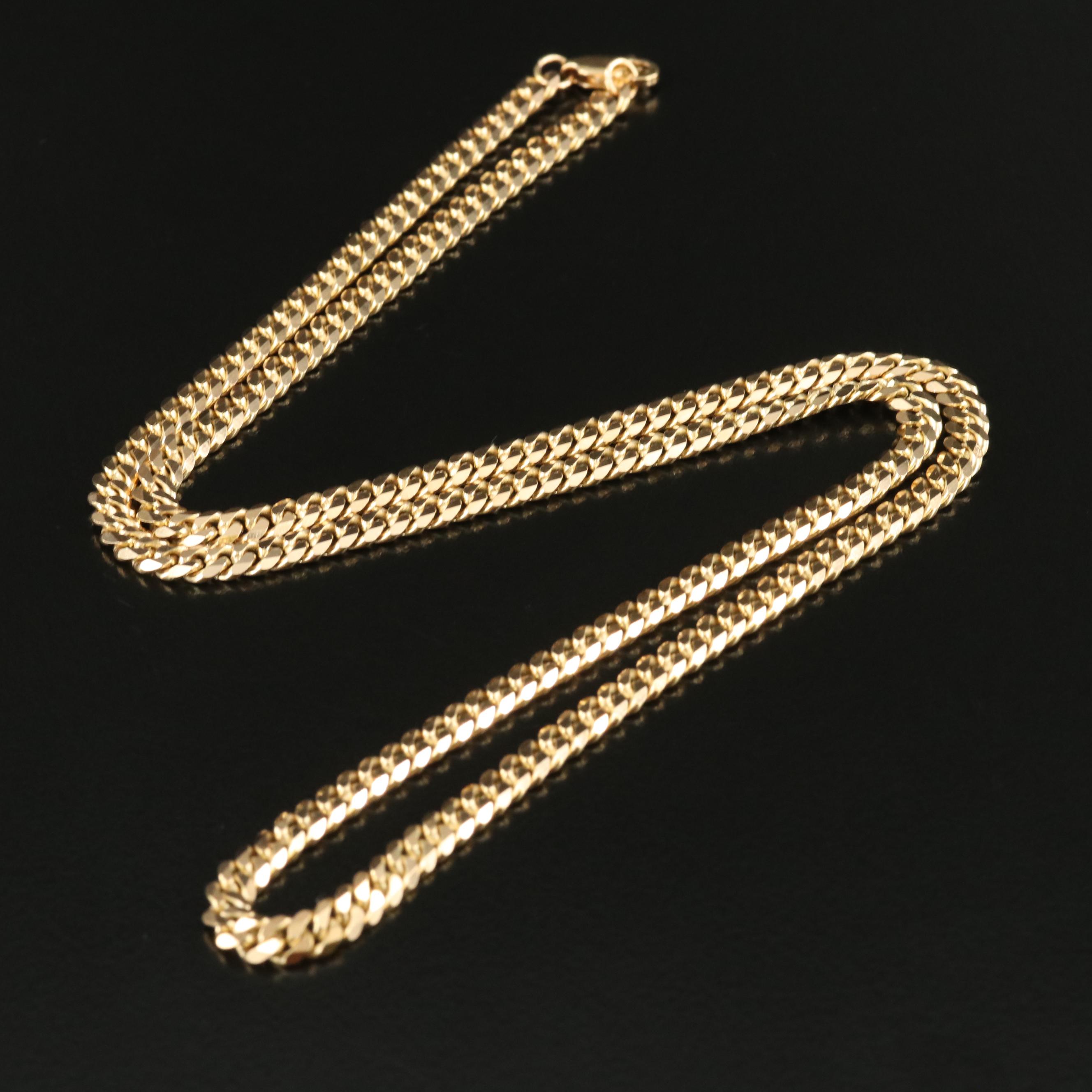 18K Curb Chain Necklace
