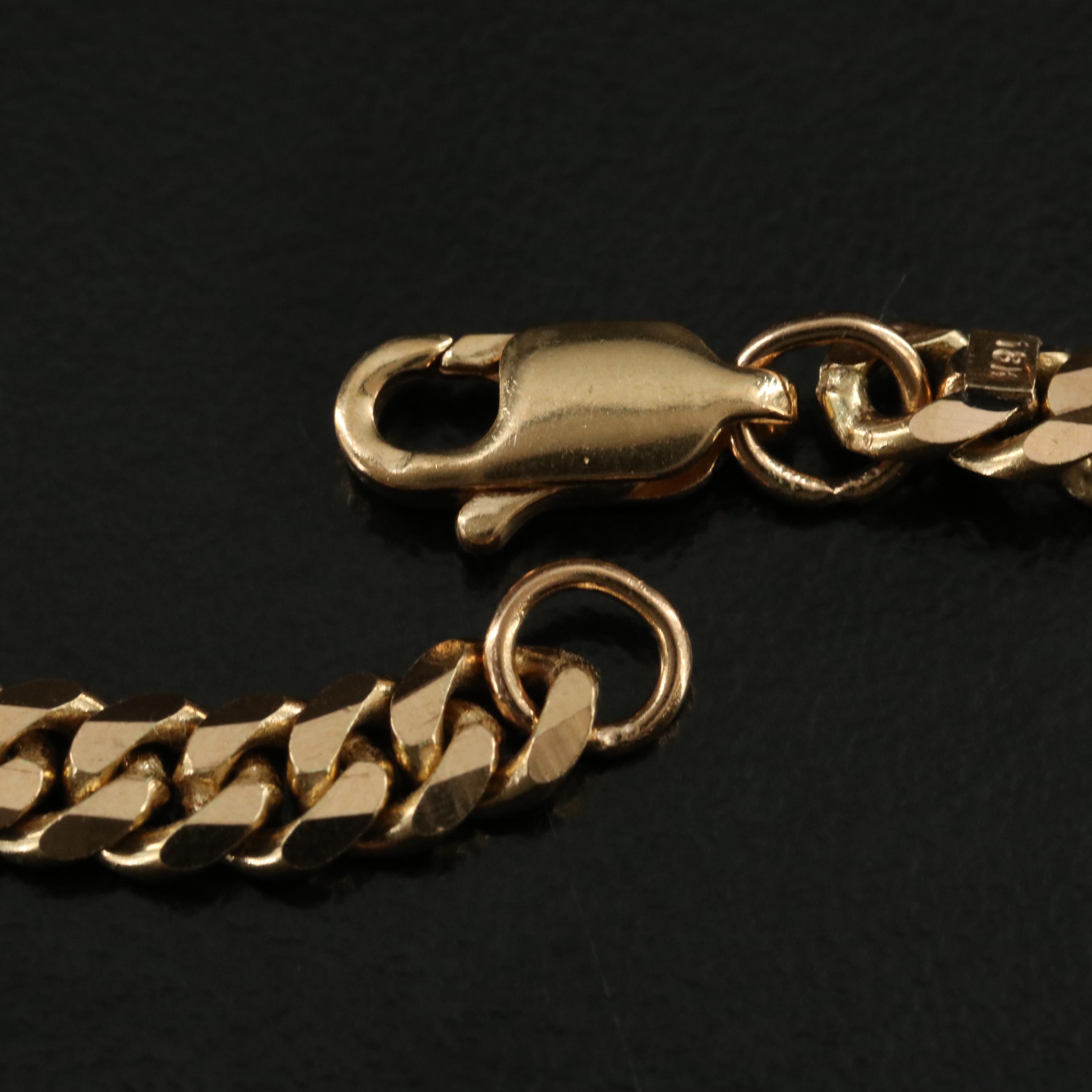 18K Curb Chain Necklace