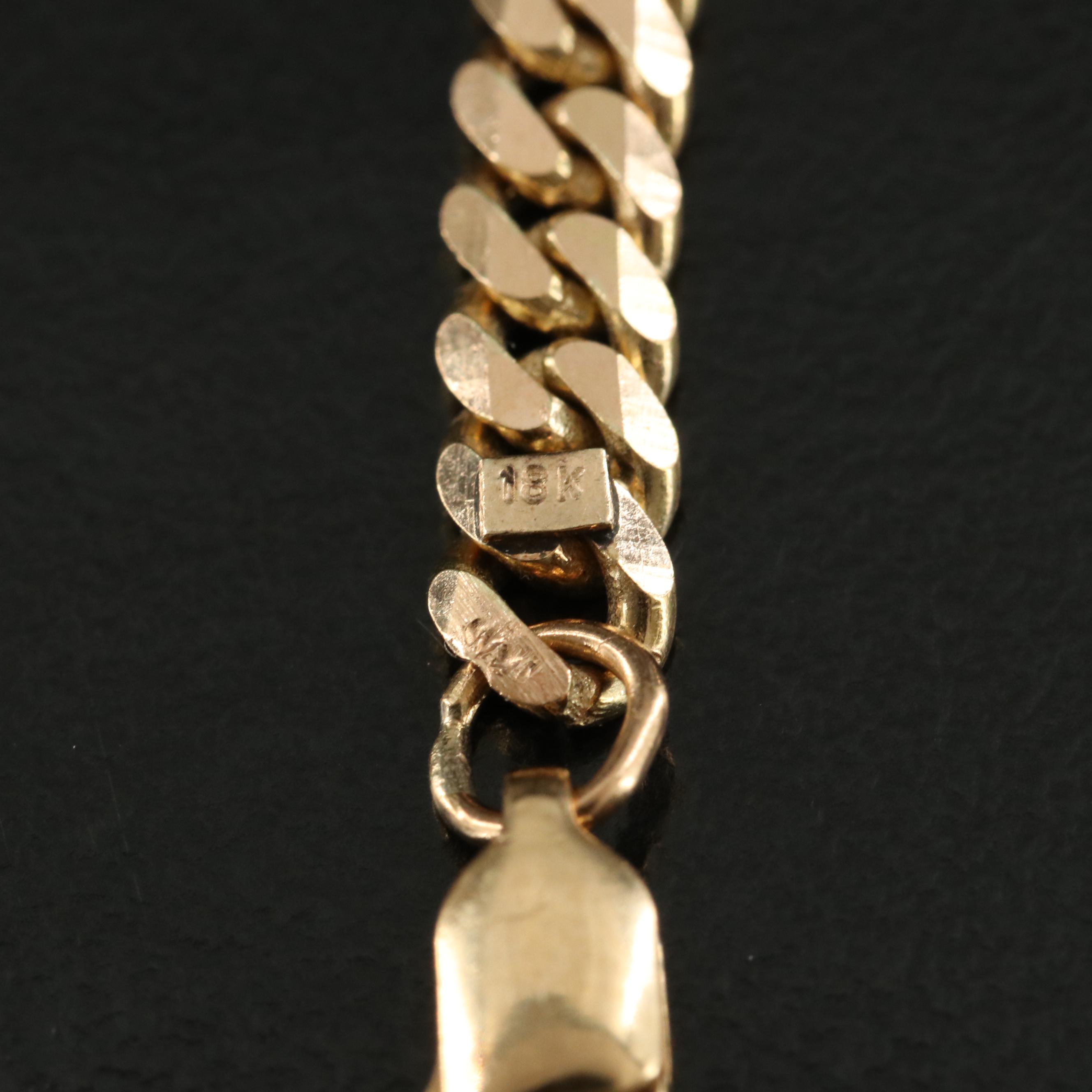 18K Curb Chain Necklace