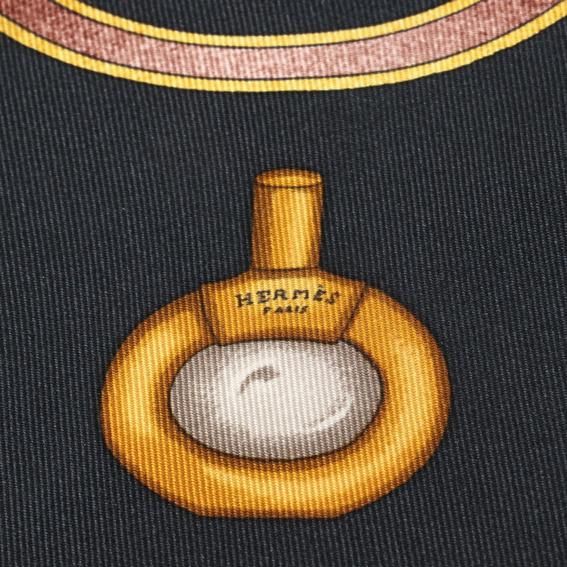 Hermès "Qu'Importe le Flacon" Silk Twill Scarf 90
