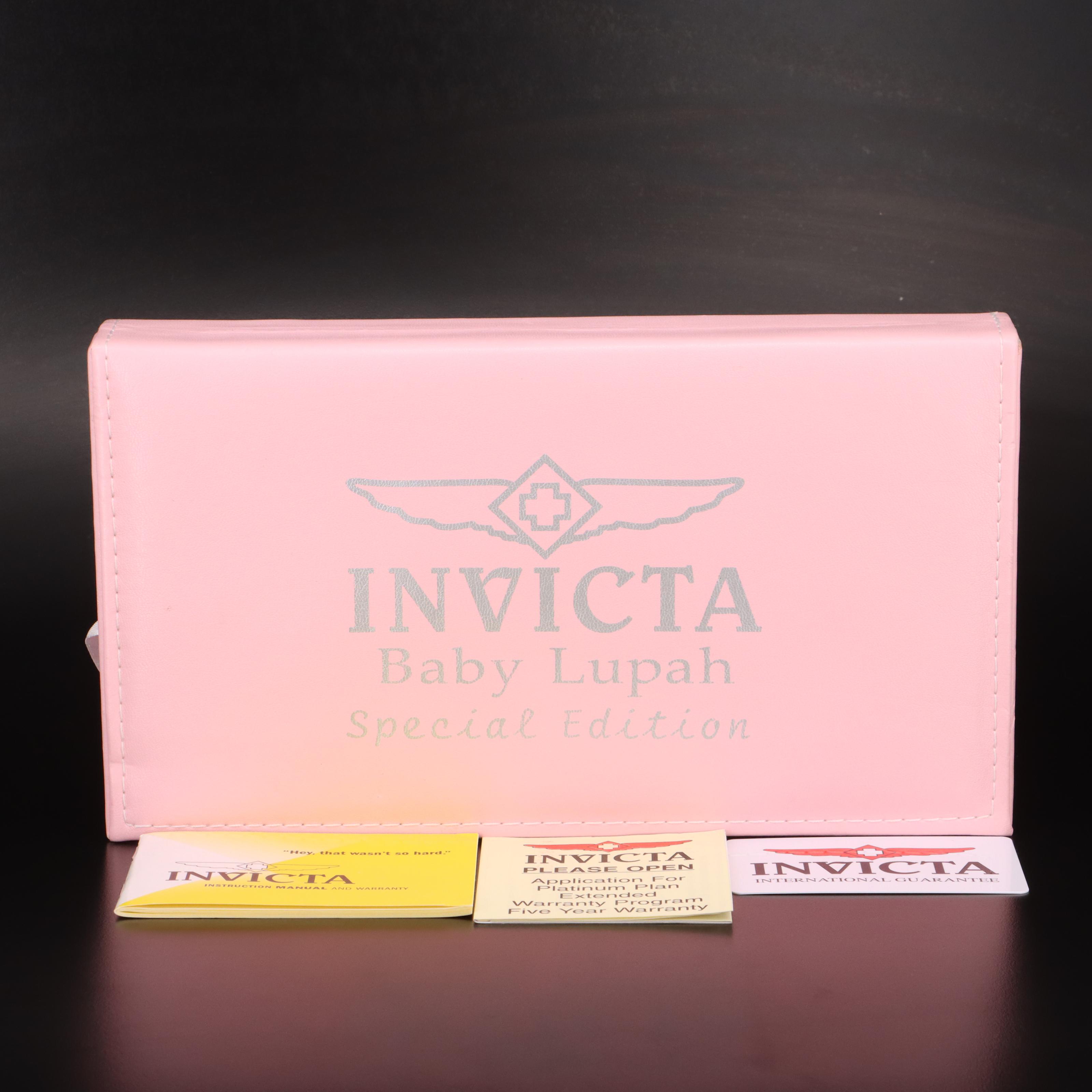 Invicta Special Edition "Baby Lupah" Quartz Watch with Additional Straps