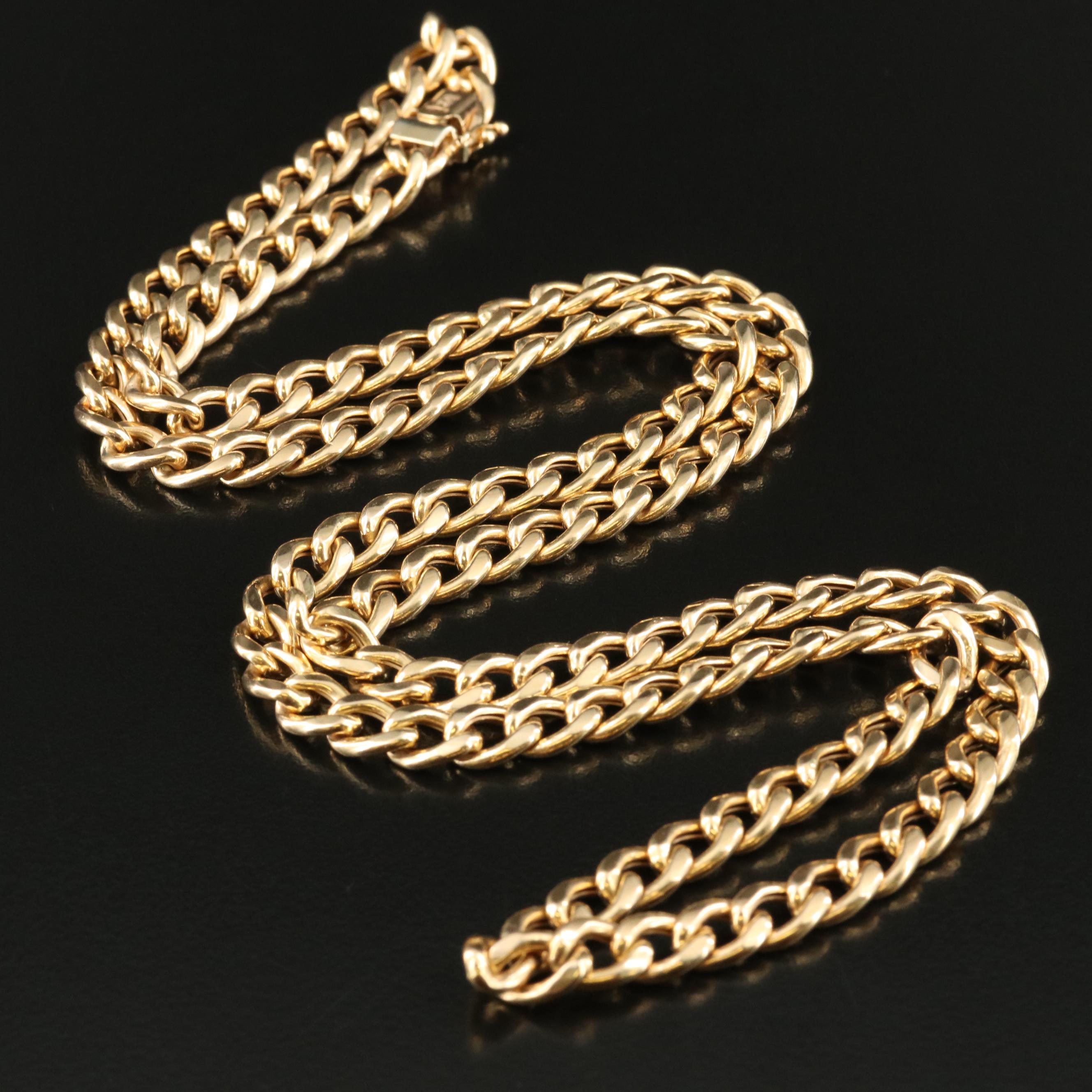 UnoAErre 14K Curb Chain Necklace