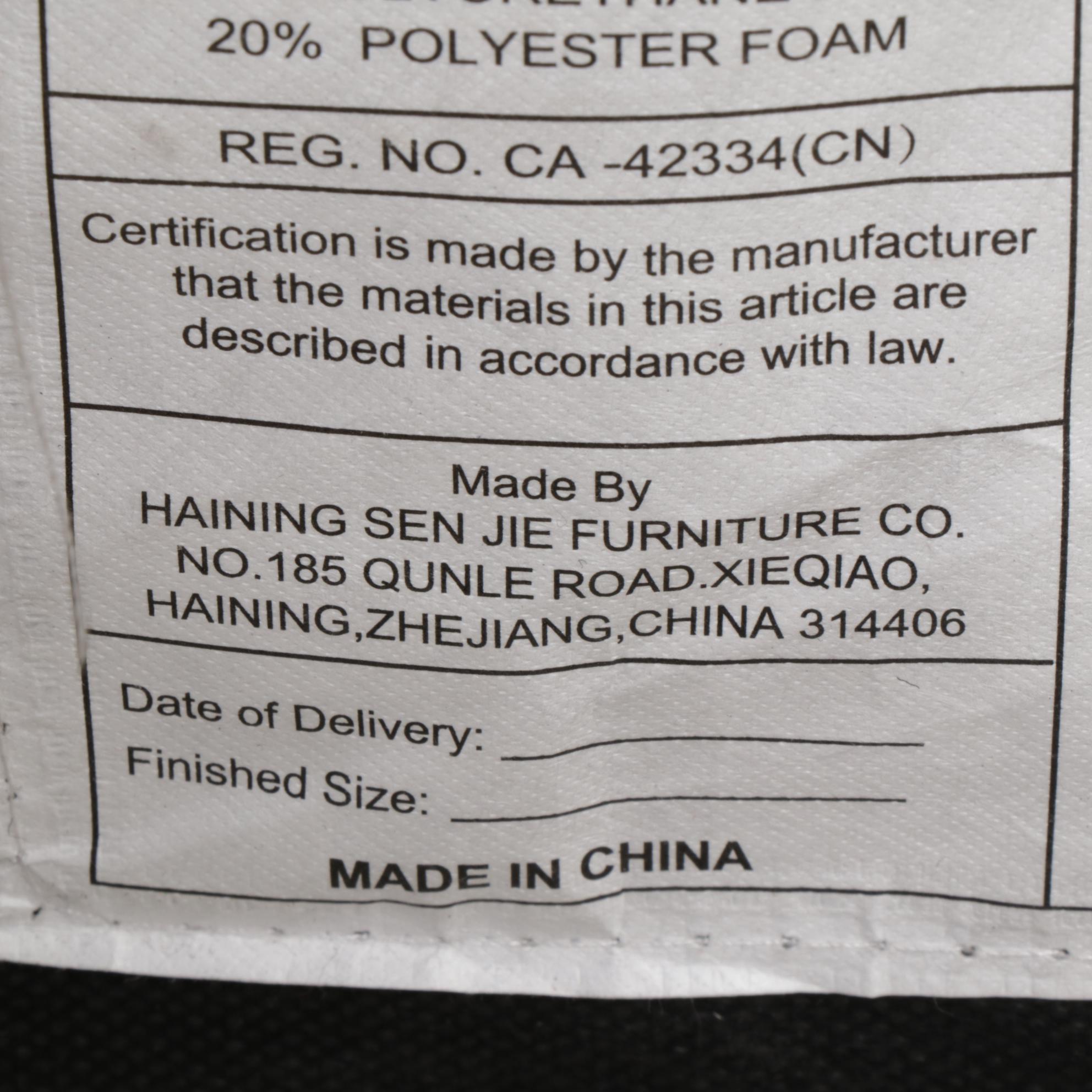 Faux Leather and Brass-Tacked Club Chair