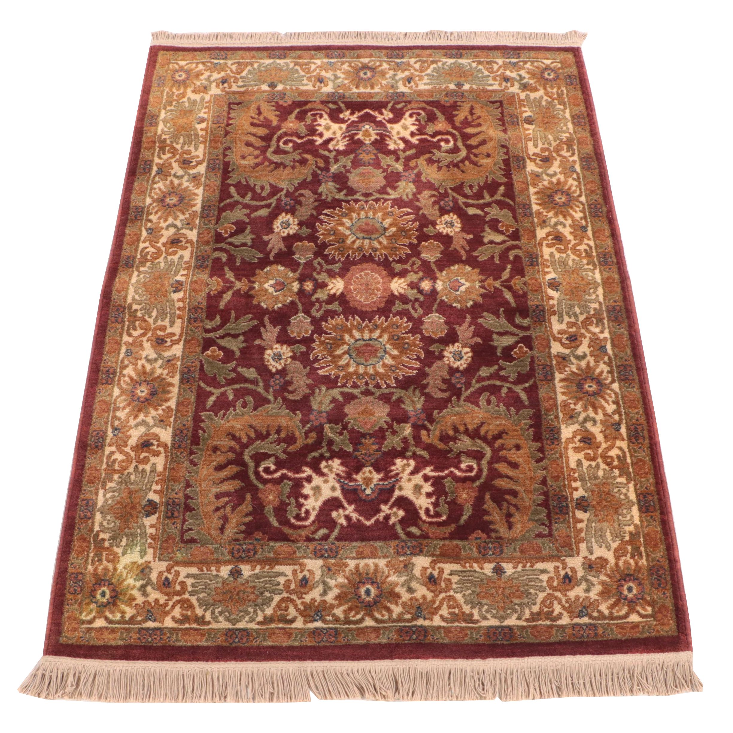 3'9 x 5'7 Machine Made The Rug Gallery Indian Agra Style Area Rug