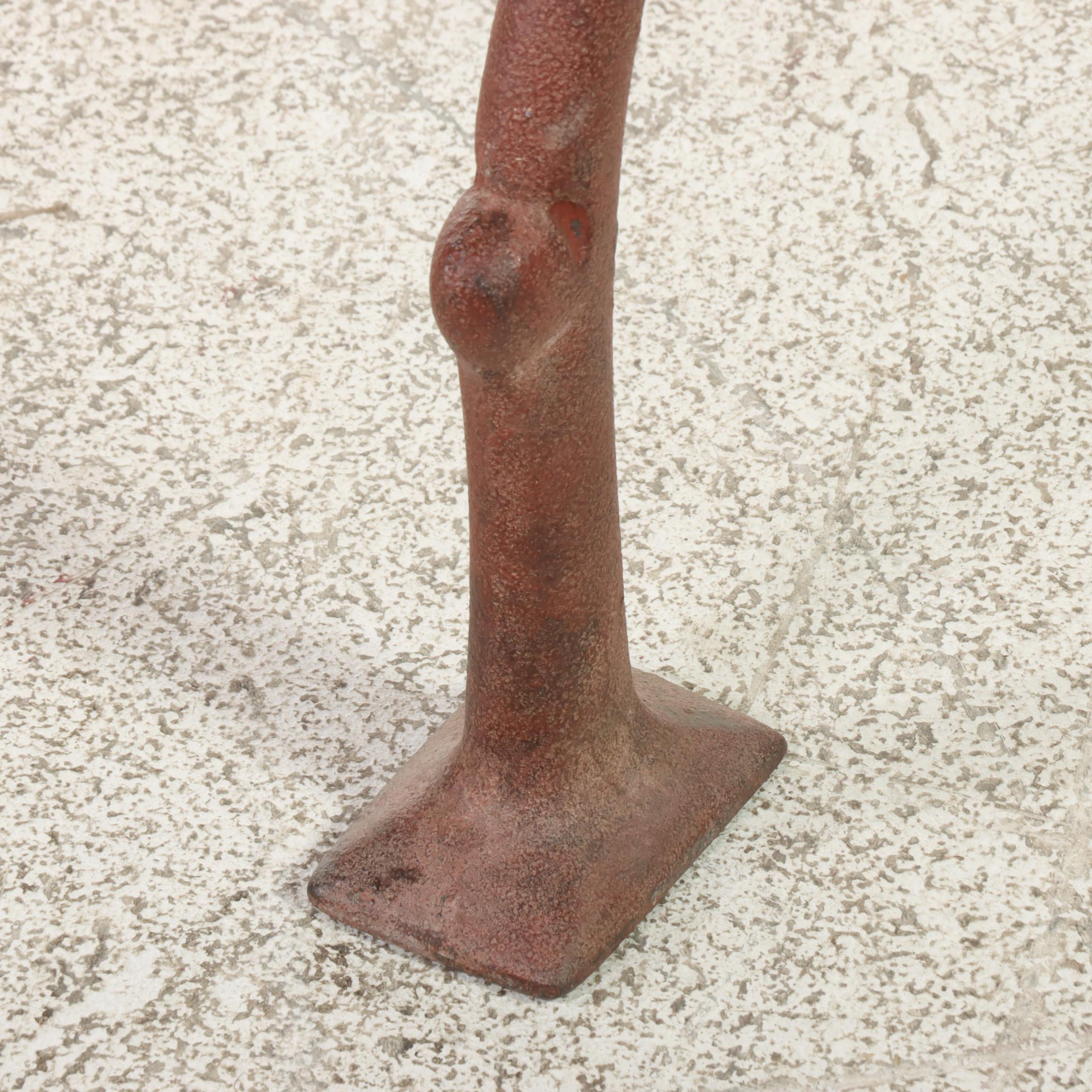 Iron and Wood Slat Park Bench