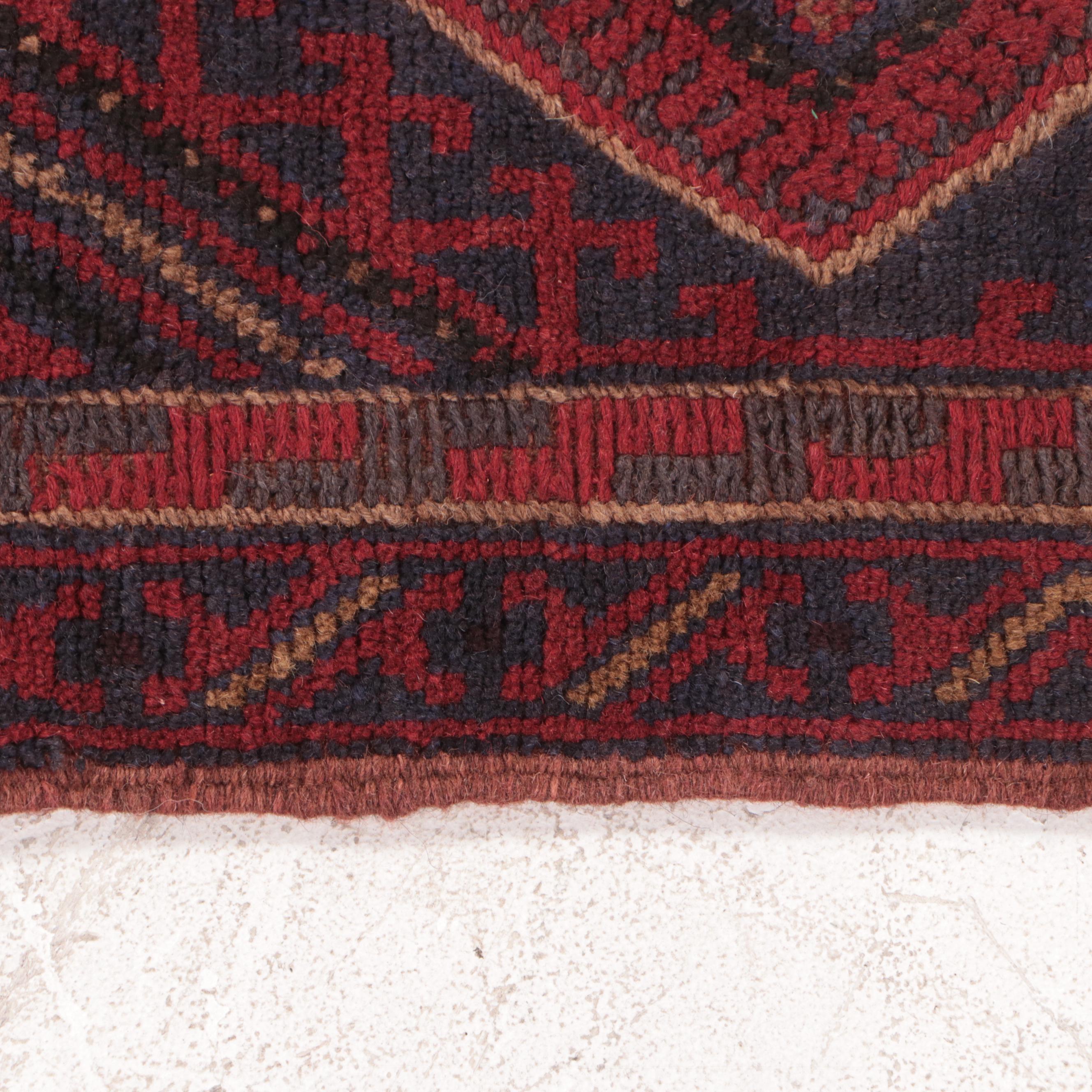 2'1 x 8'10 Handwoven Mixed-Technique Afghan Baluch Carpet Runner