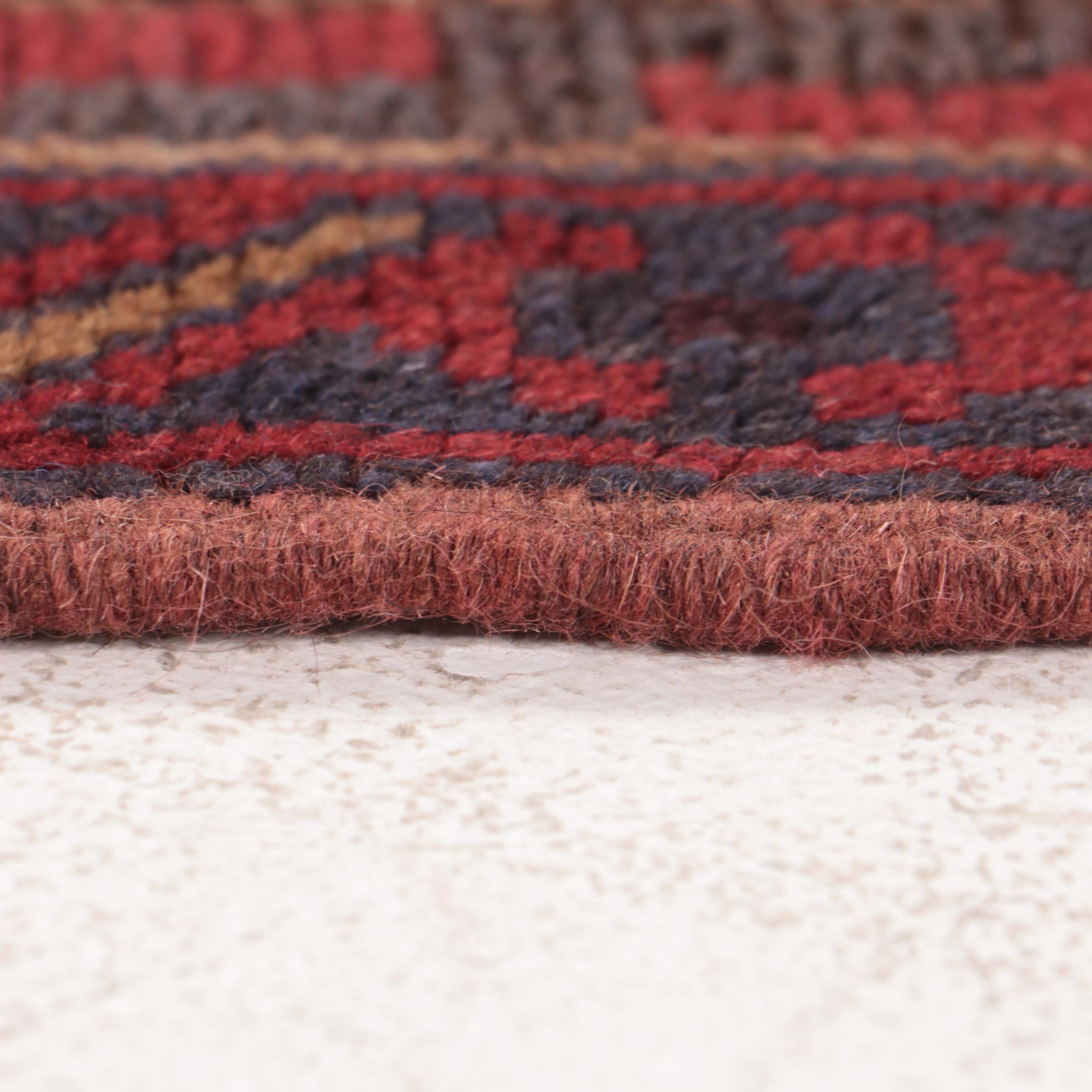 2'1 x 8'10 Handwoven Mixed-Technique Afghan Baluch Carpet Runner