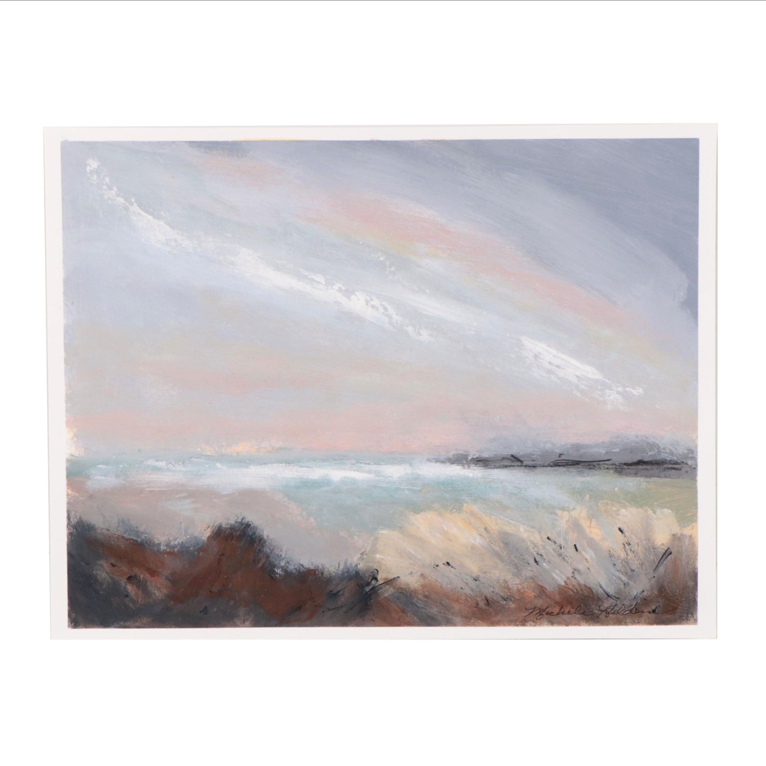 Michele Helden Acrylic Painting "After the Tempest," 2023