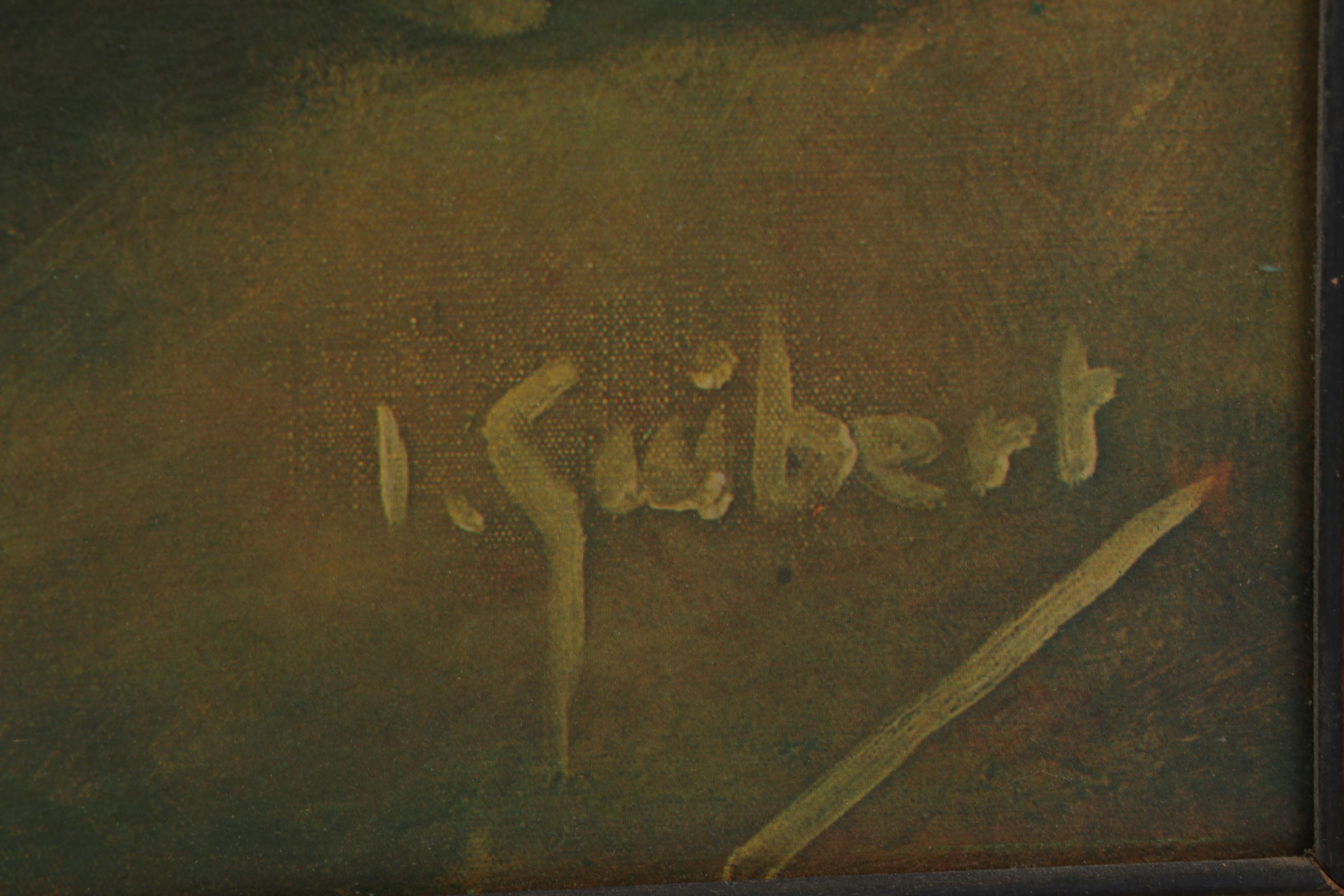 Still Life of Flower Arrangement Offset Lithograph, Circa 1970