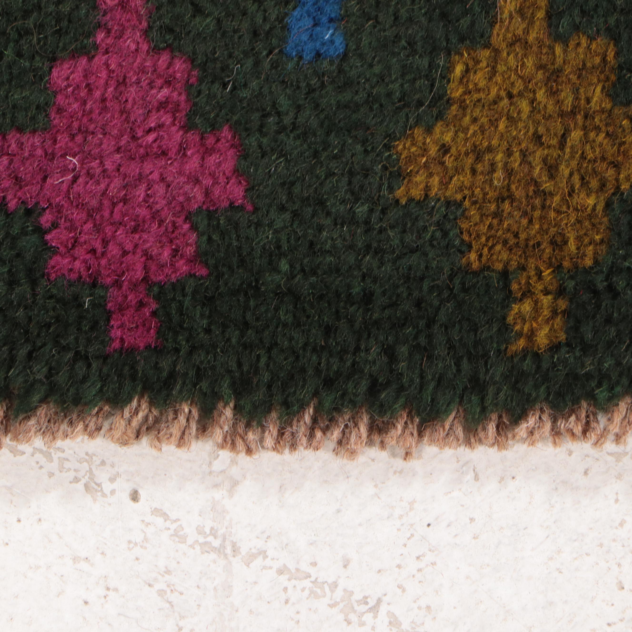 4'1 x 6'1 Hand-Knotted Afghan Baluch Area Rug