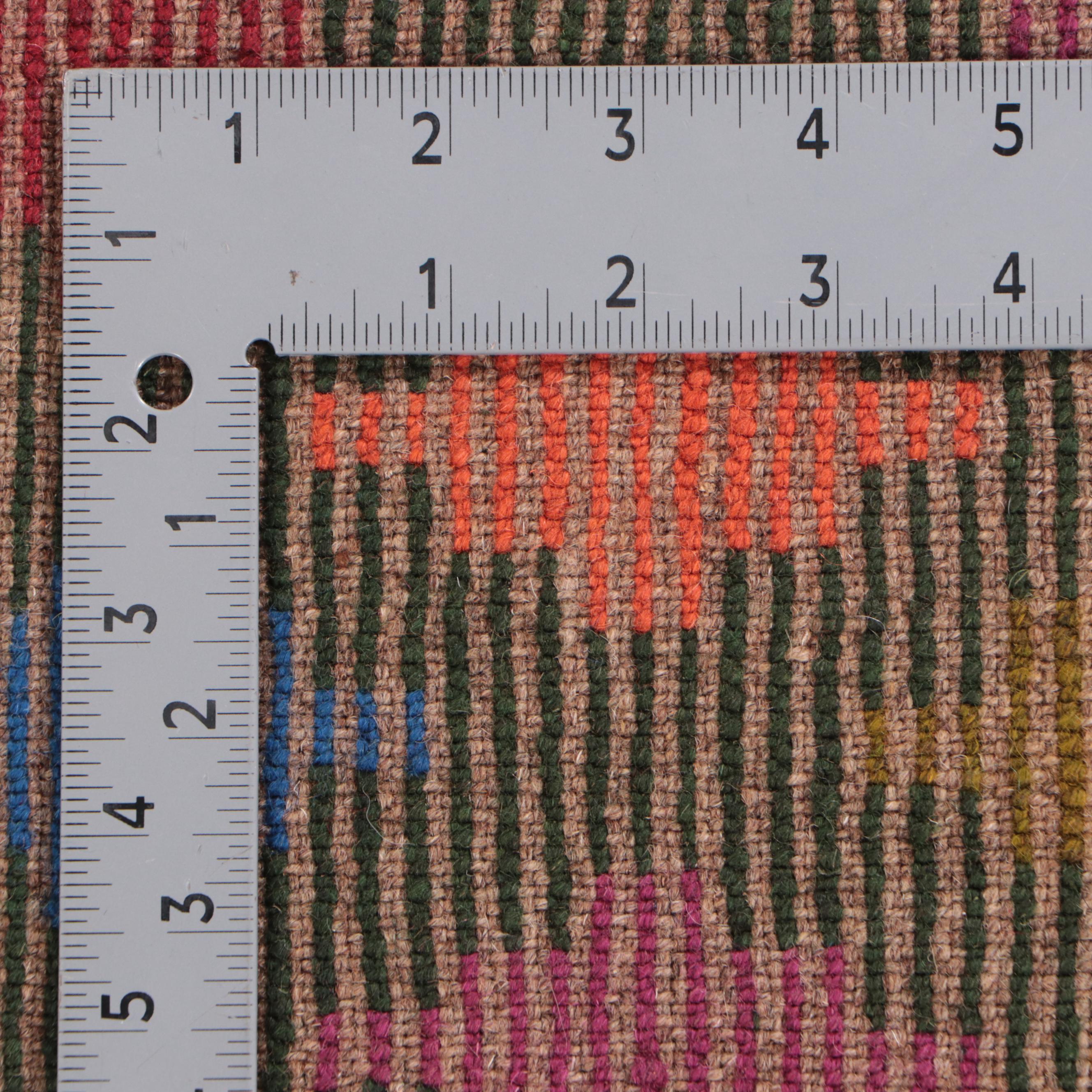 4'1 x 6'1 Hand-Knotted Afghan Baluch Area Rug