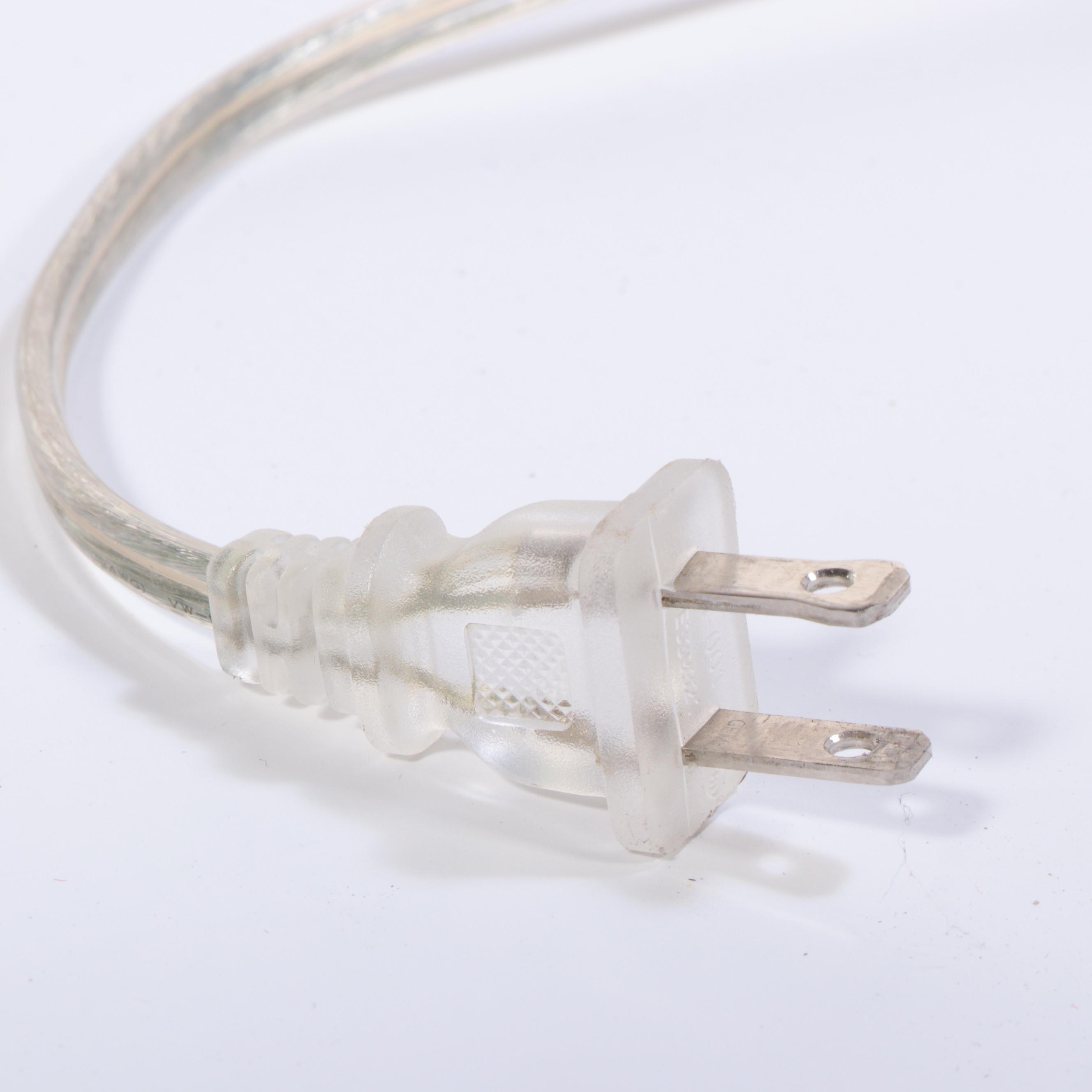 Crate & Barrel "Axiom" Brushed Nickel Floor Lamp With Drum Shade, Contemporary