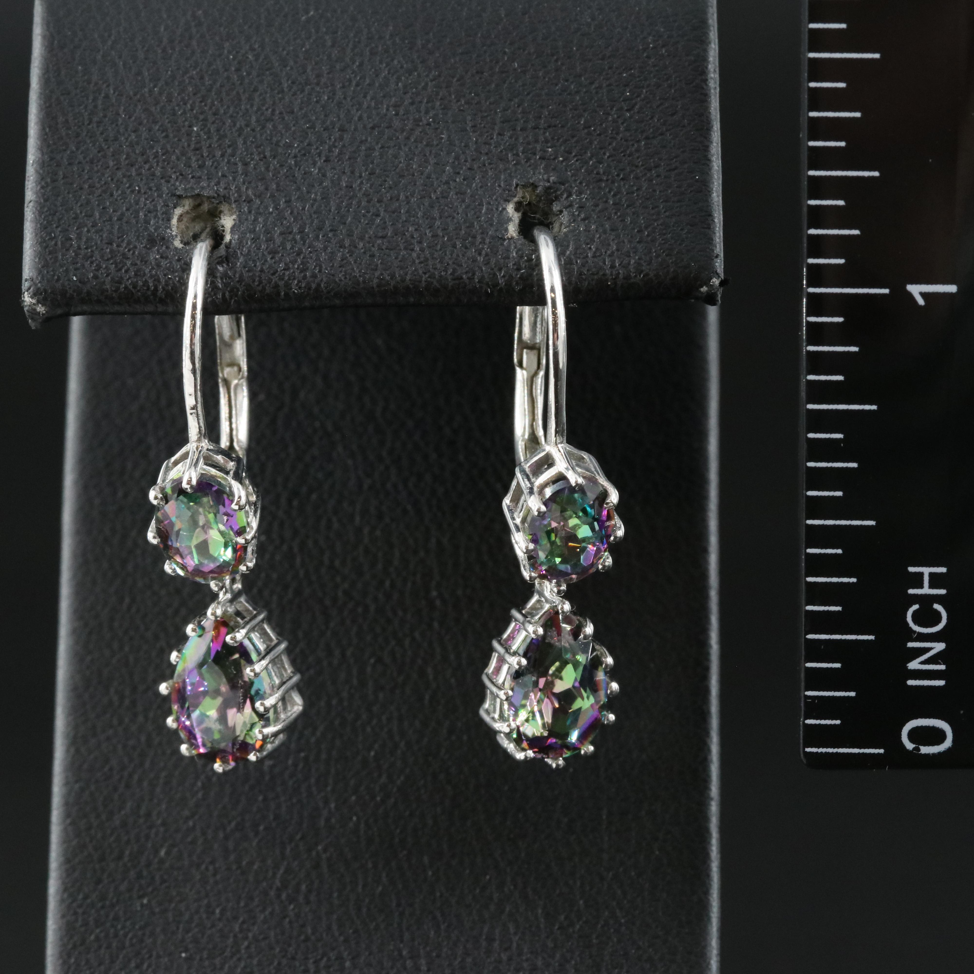 Sterling Rock Crystal Quartz Earrings