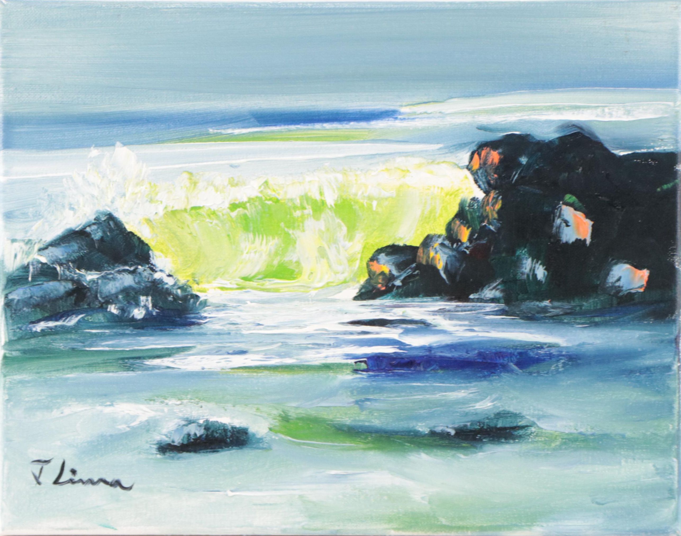 José M. Lima Seascape Oil Painting, 2023