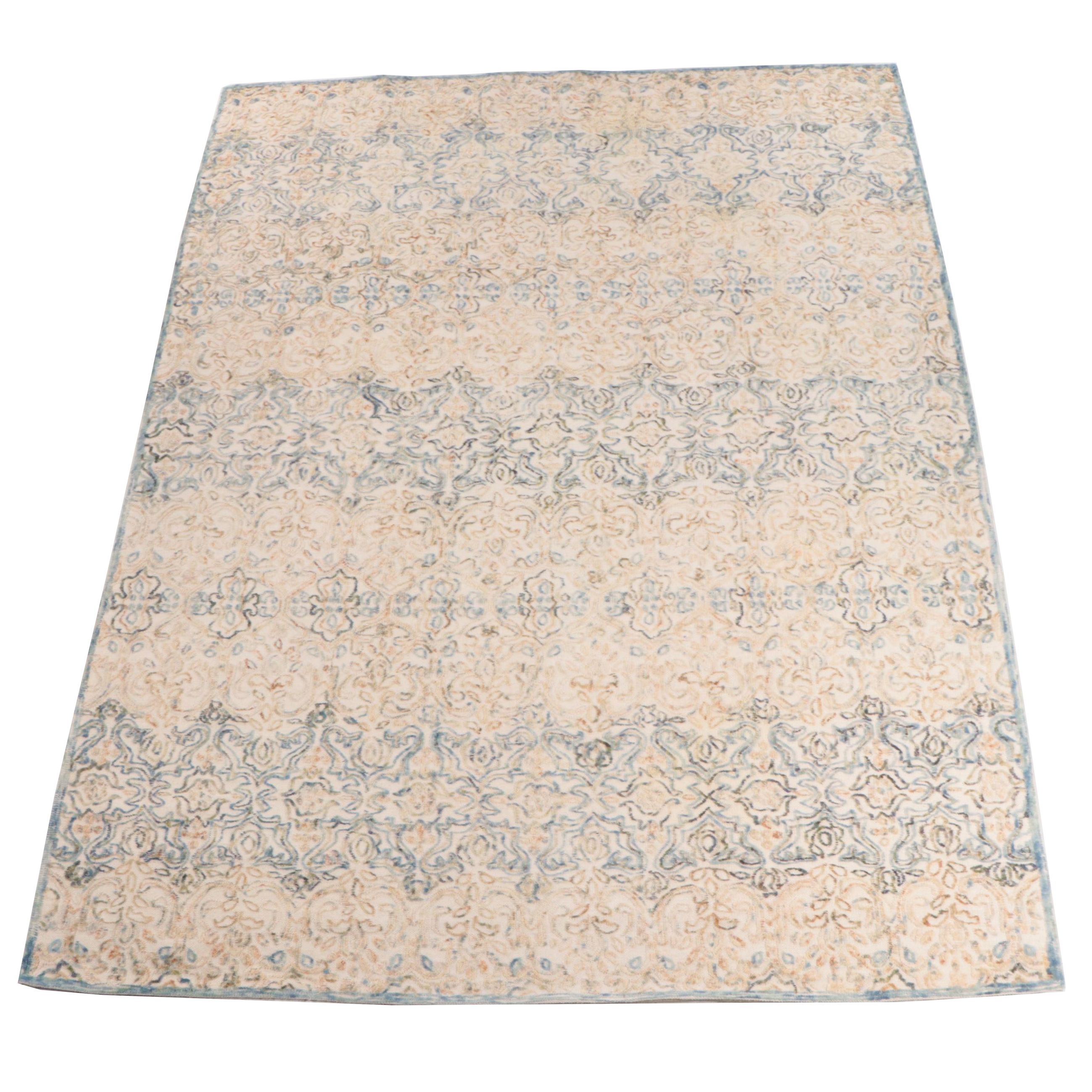 9'2 x 12'2 Machine Made Mixed Technique Javi Indian Contemporary Area Rug