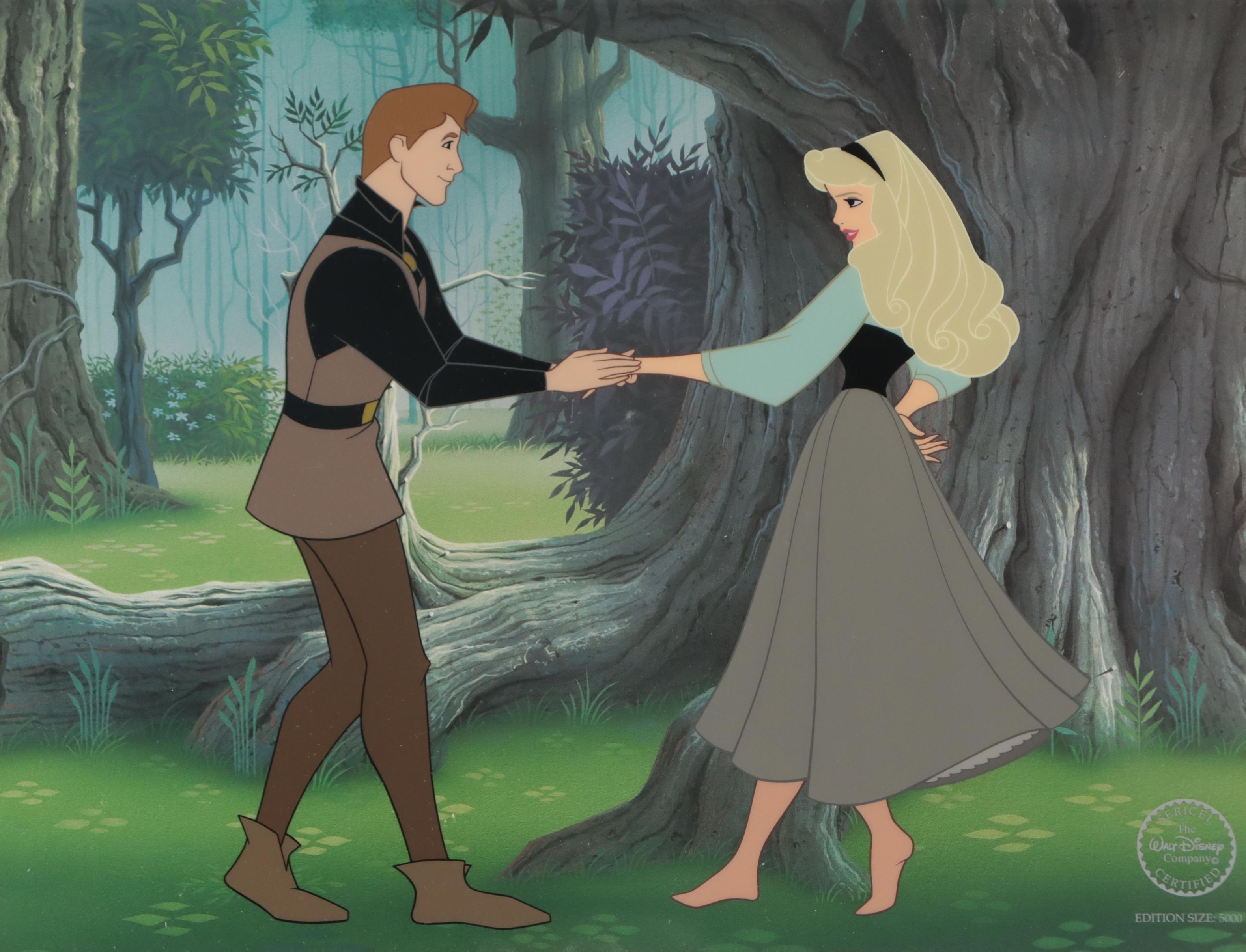 Disney Sericel Signed by Character Voice Artist  "Dream Duet," 1998