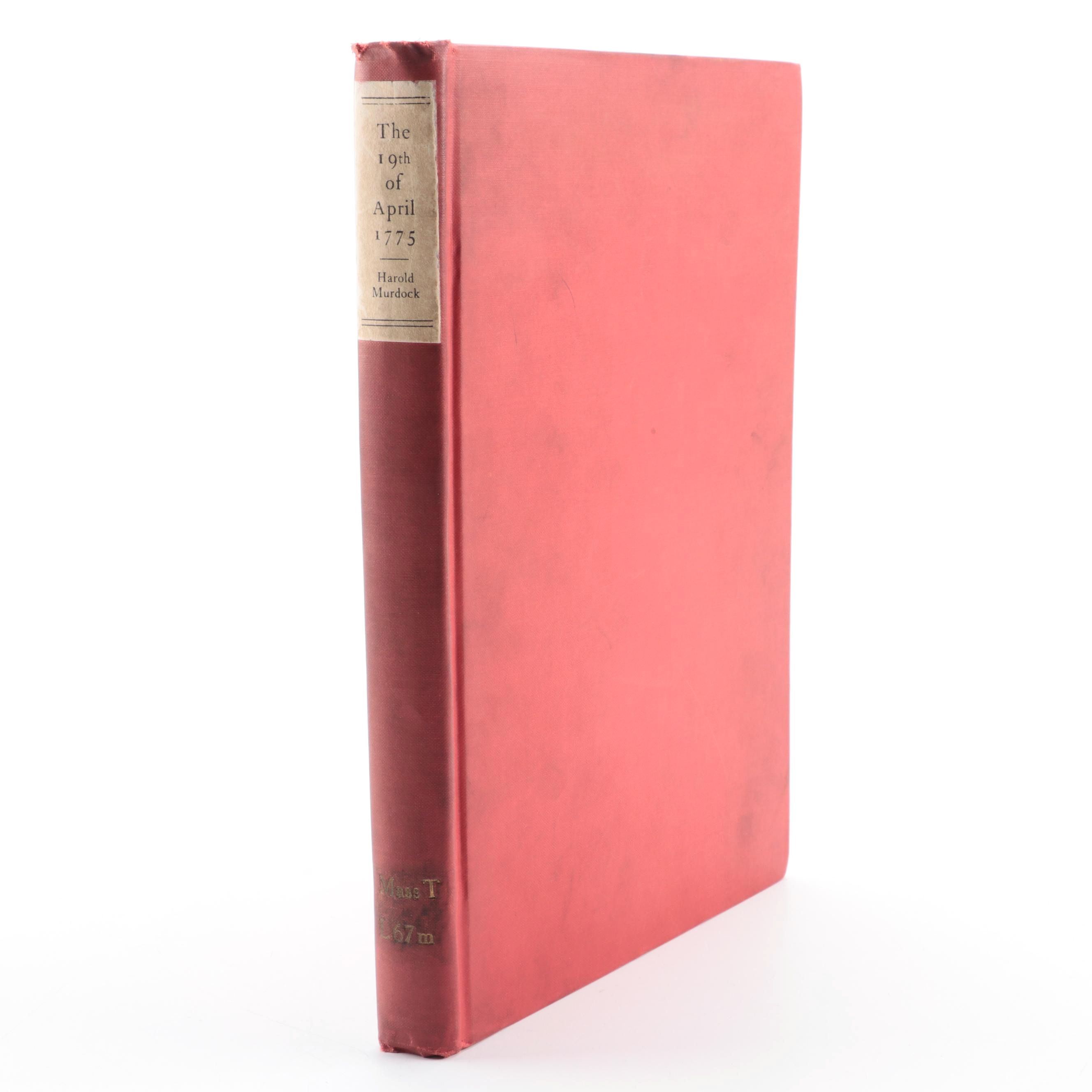 Illustrated "The Nineteenth of April, 1775" by Harold Murdock, 1923