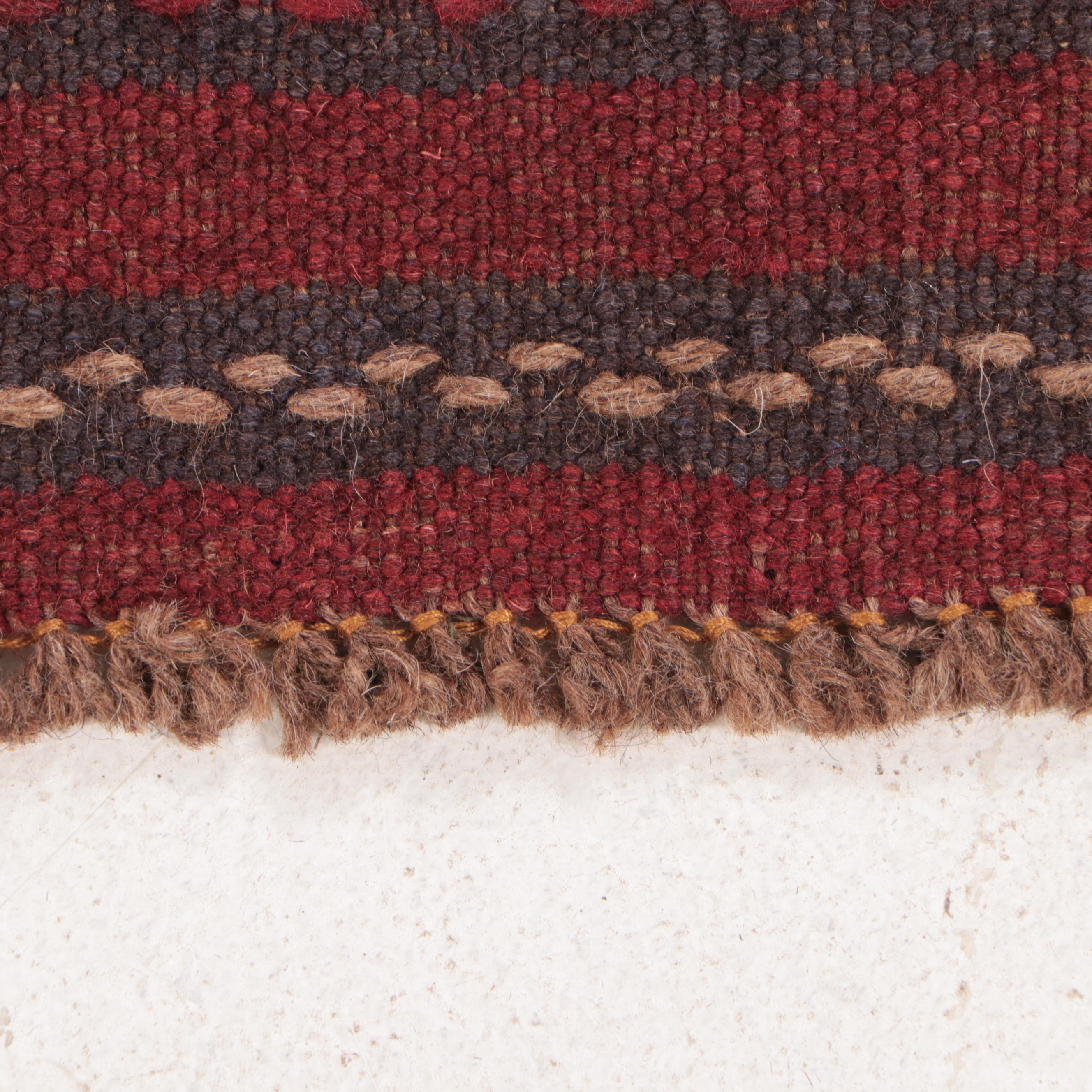 1'11 x 7'11 Handwoven Mixed Technique Afghan Baluch Carpet Runner