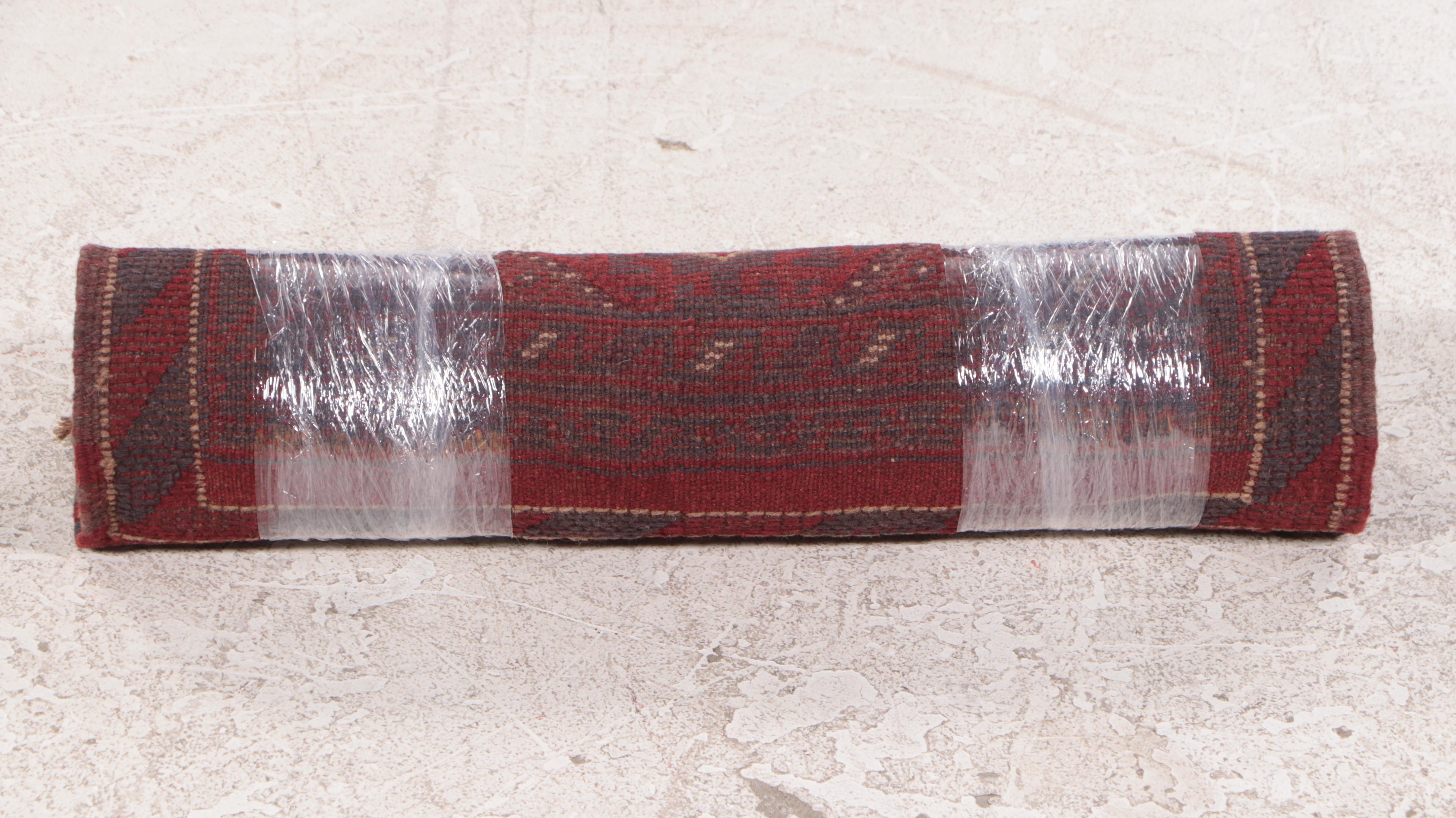 1'11 x 7'11 Handwoven Mixed Technique Afghan Baluch Carpet Runner