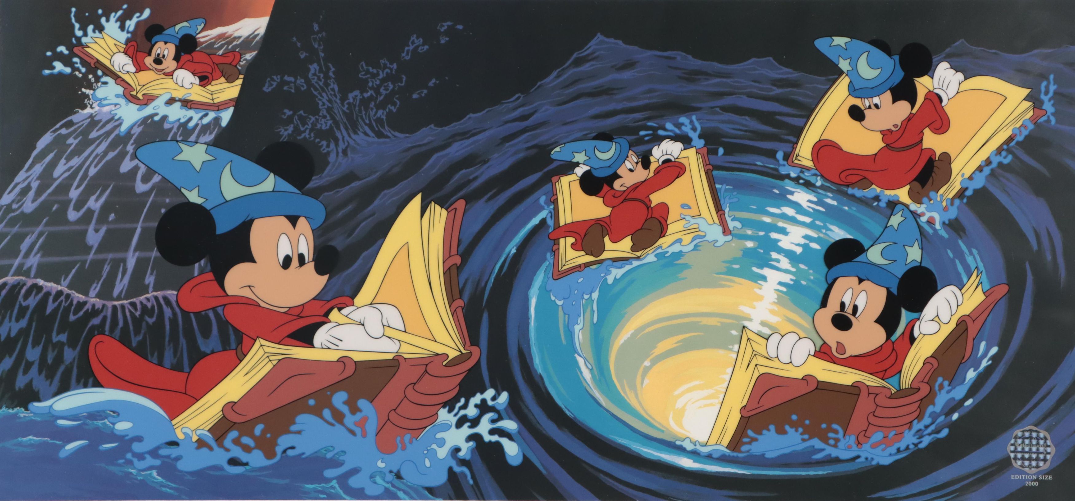 Disney Fantasia Sericel "Apprentice Adventure," 1999