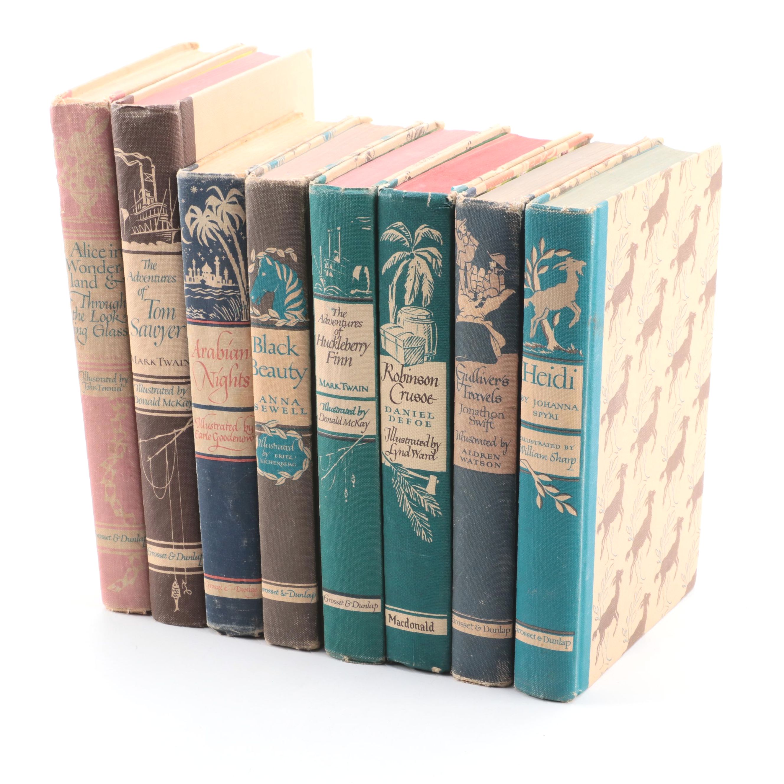 Illustrated Junior Classics Including "Huckleberry Finn" and "Tom Sawyer"