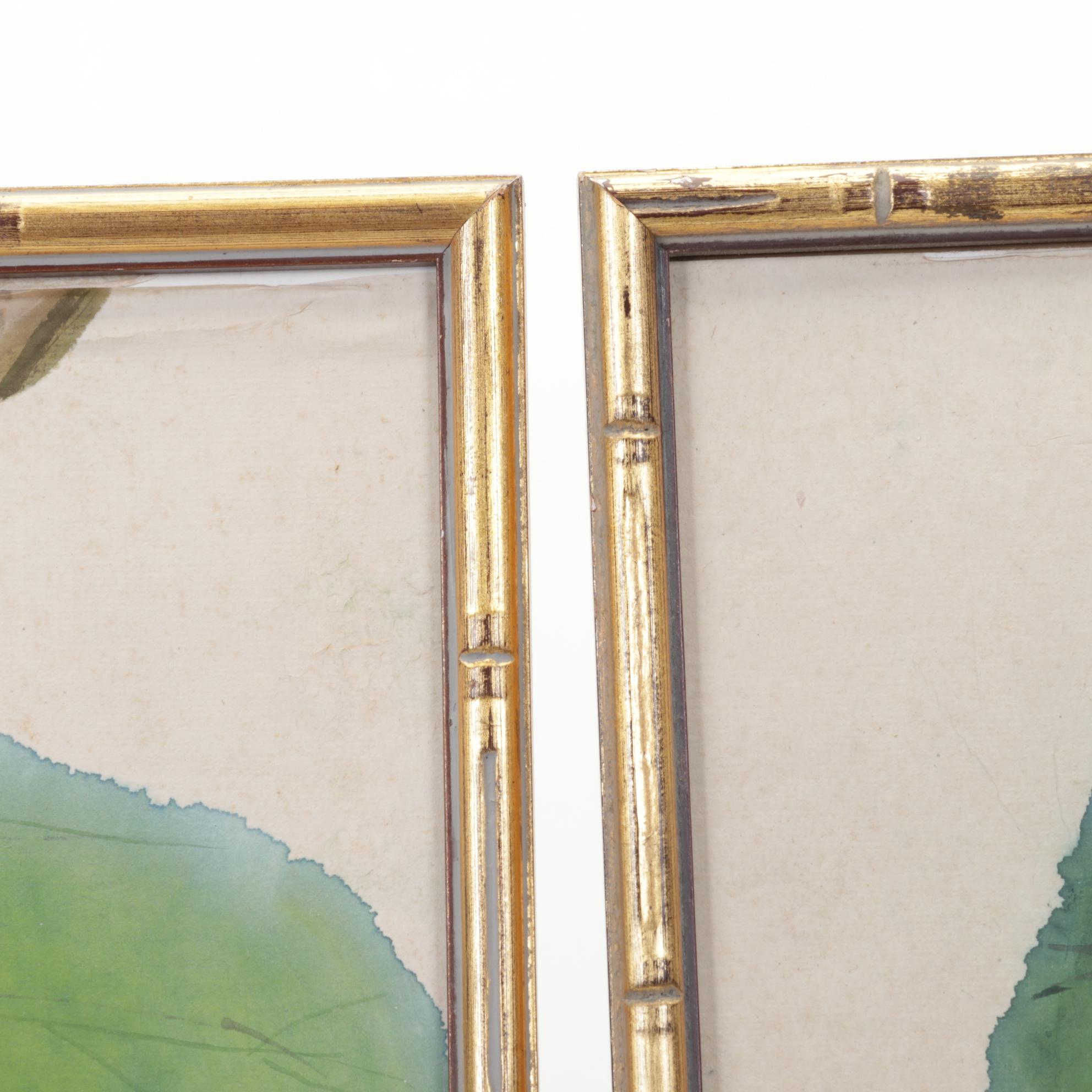 Lois Brenner Chinese Inspired Watercolor Paintings of Grapes