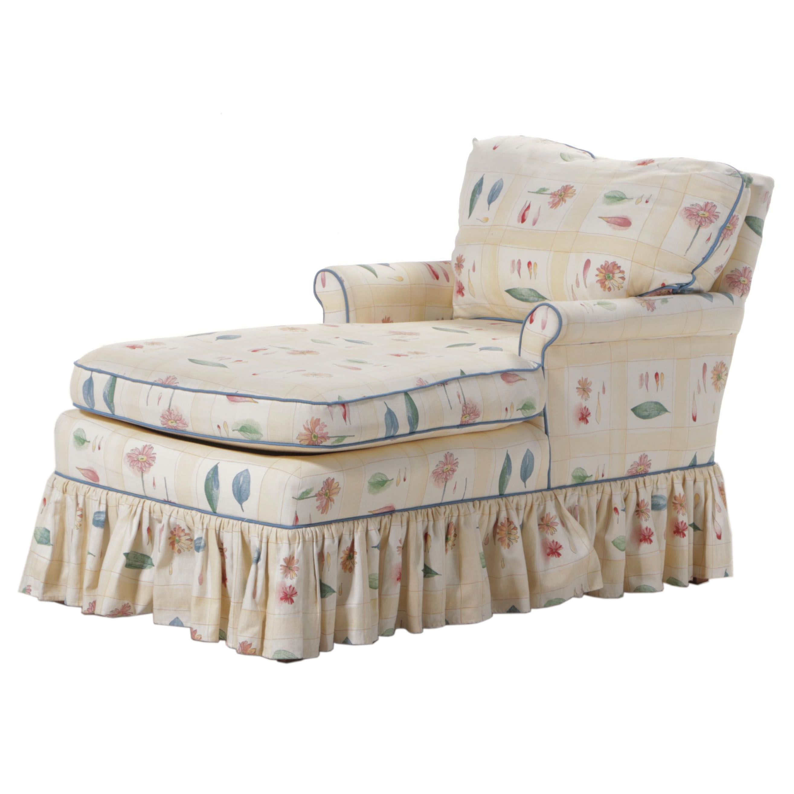 Cox Manufacturing Co. Inc. Custom-Upholstered Chaise Lounge