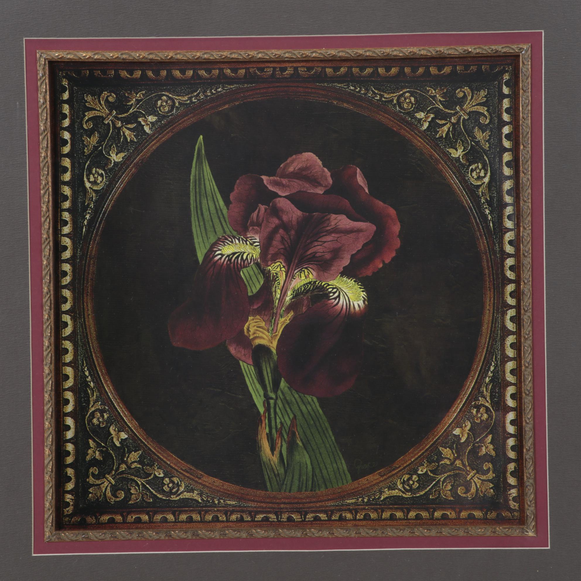 Floral Still Life Offset Lithograph, 21st Century