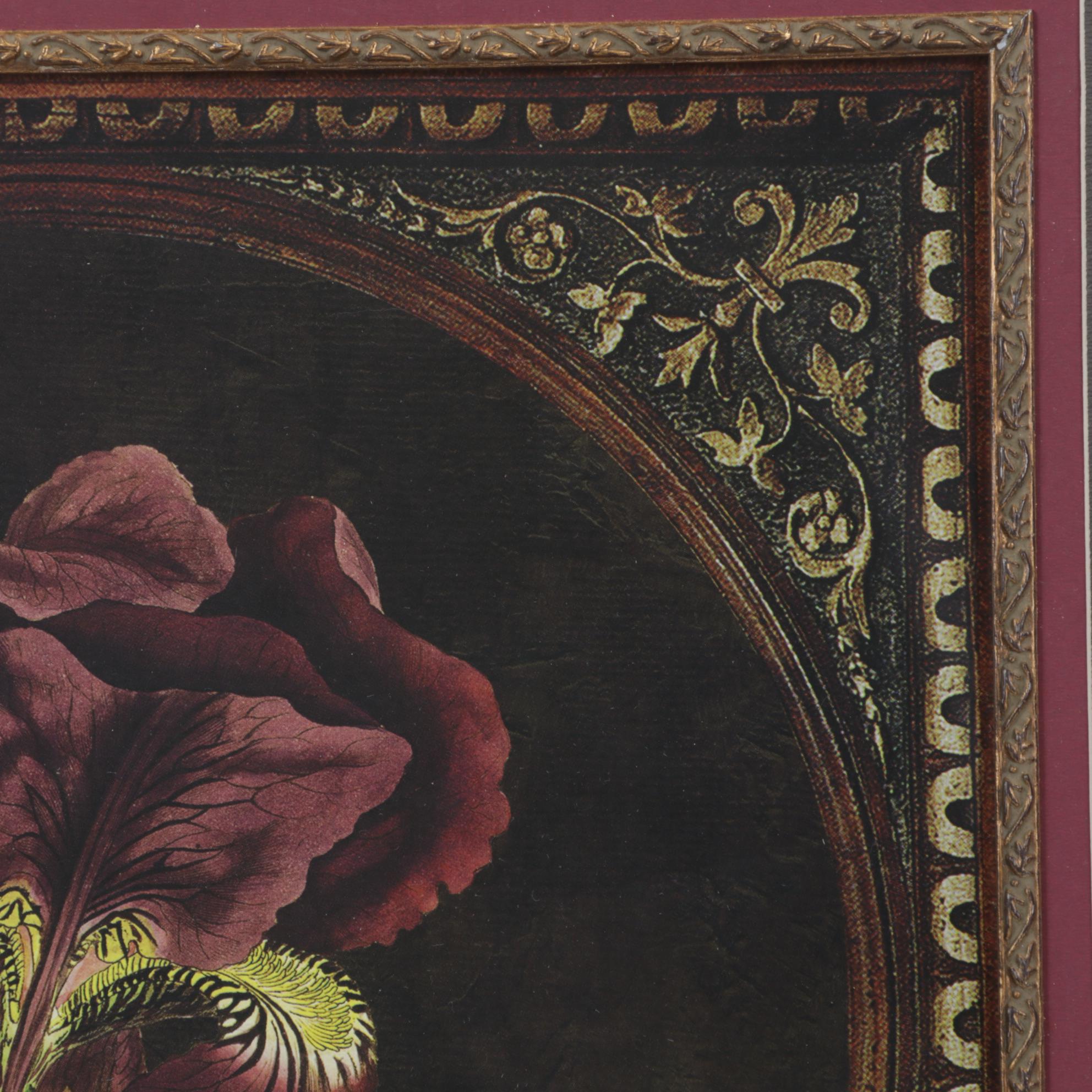 Floral Still Life Offset Lithograph, 21st Century