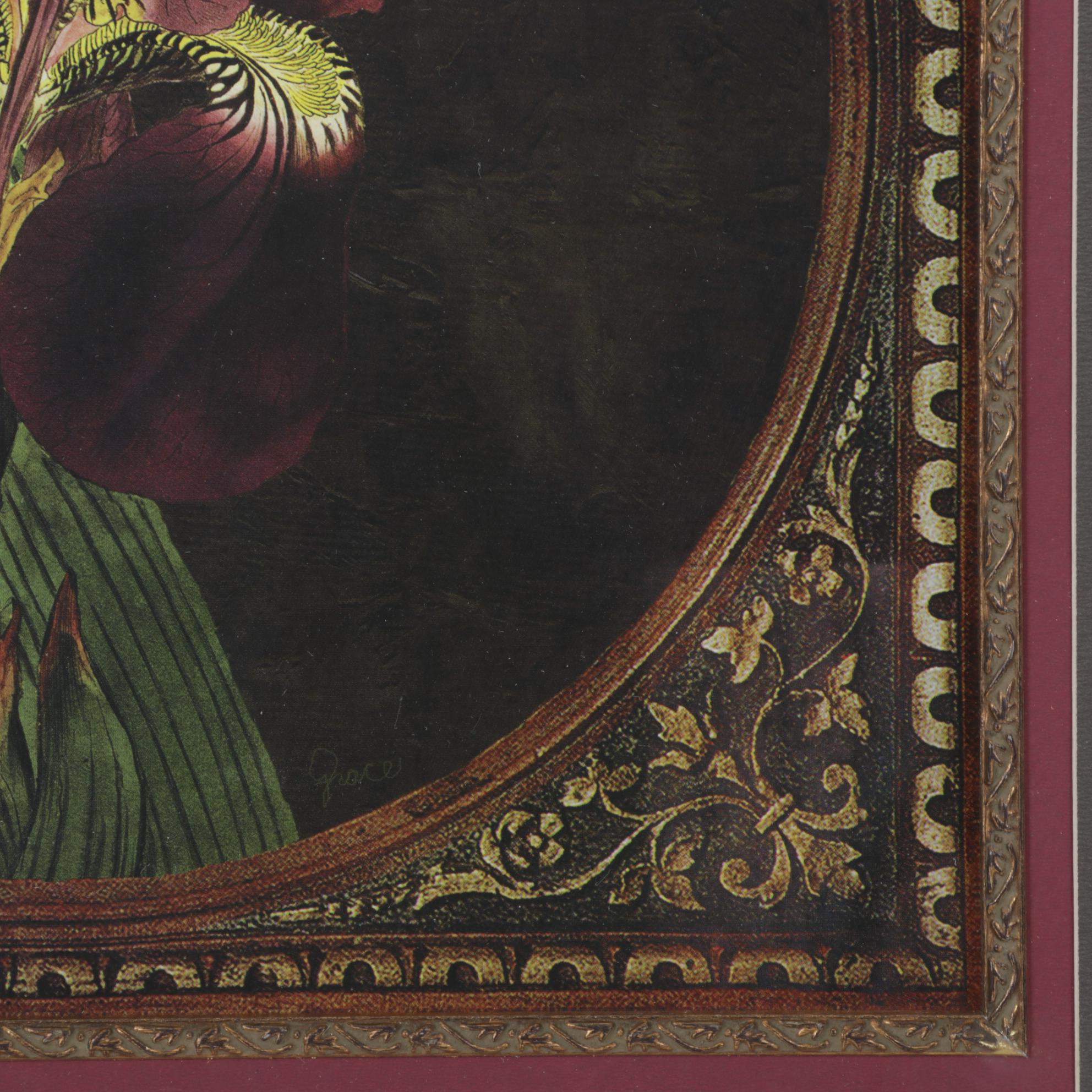 Floral Still Life Offset Lithograph, 21st Century