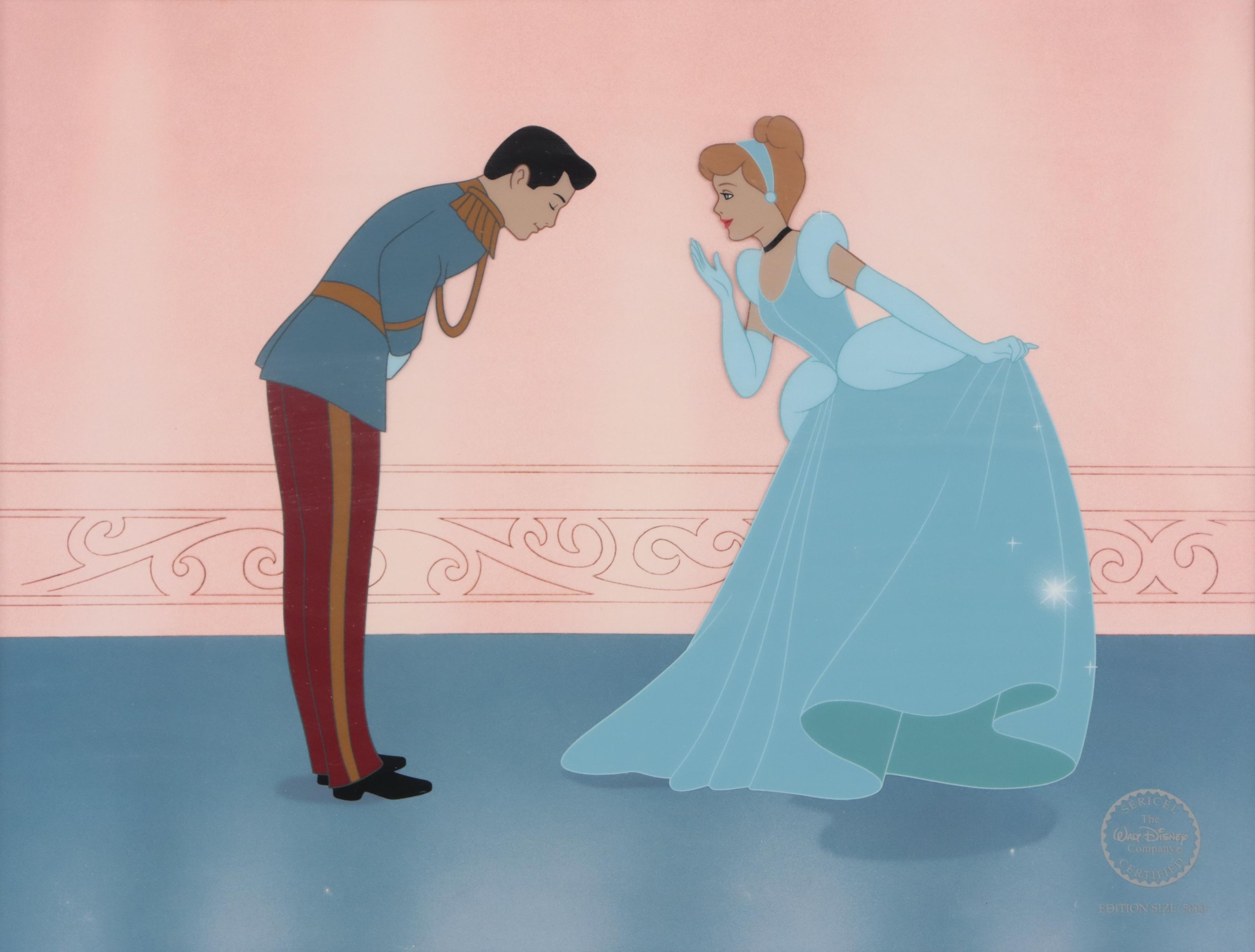 Disney Sericel Signed by Character Voice Artist "Cinderella's Dream," 1997