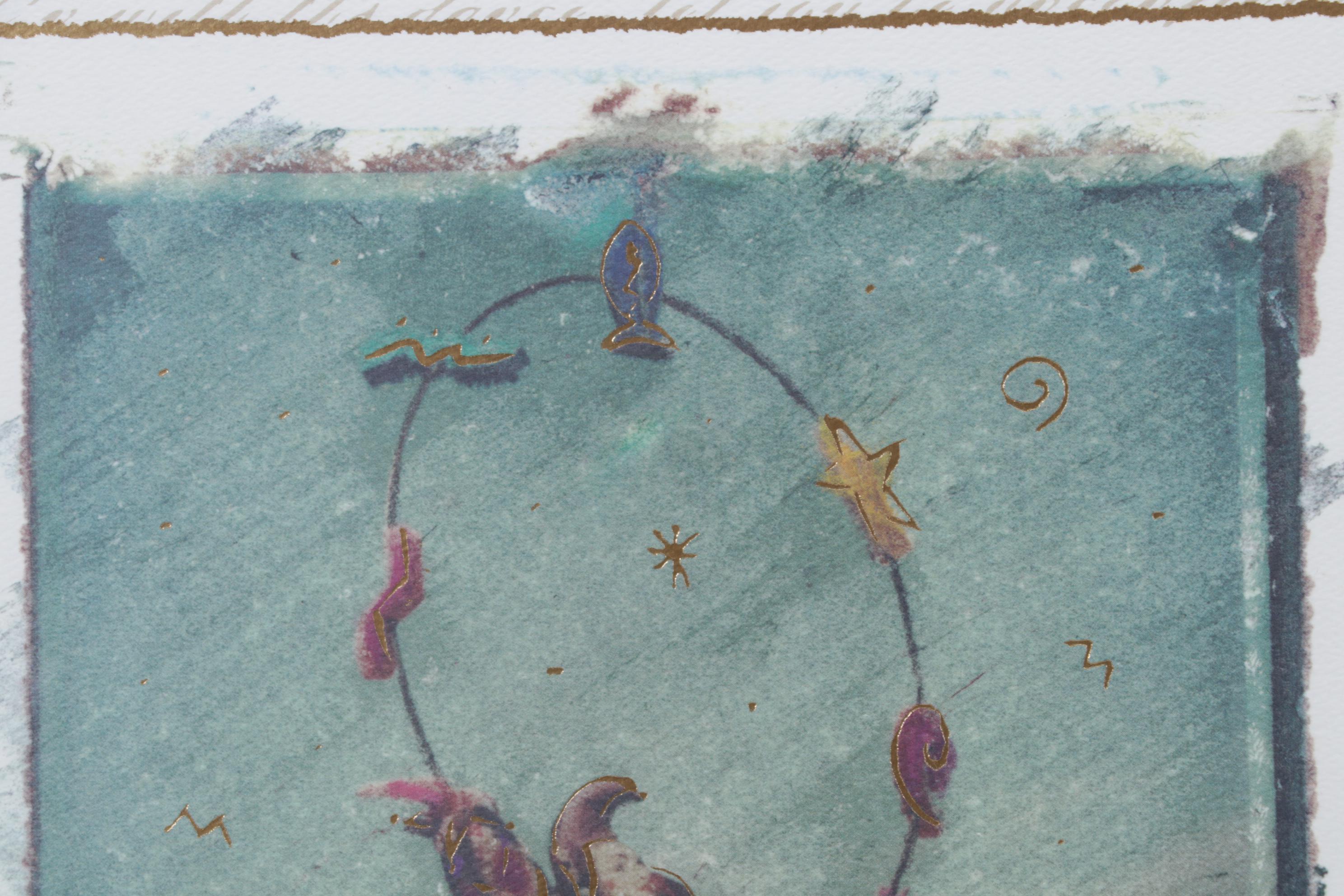 Terri Dusseau Embossed Offset Lithographs "In Jest I & II," 21st Century