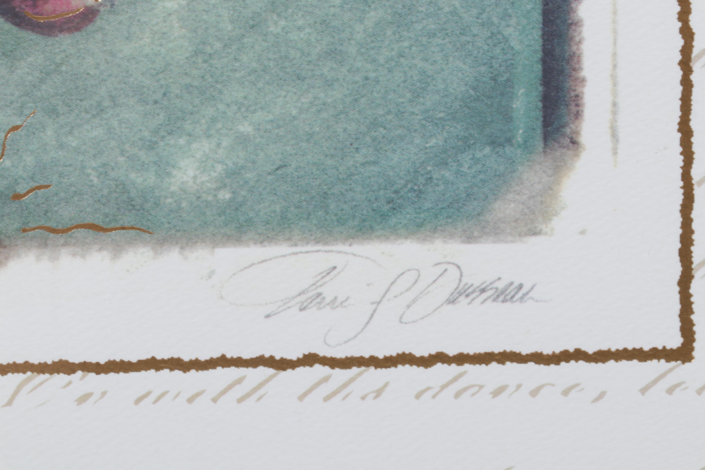 Terri Dusseau Embossed Offset Lithographs "In Jest I & II," 21st Century