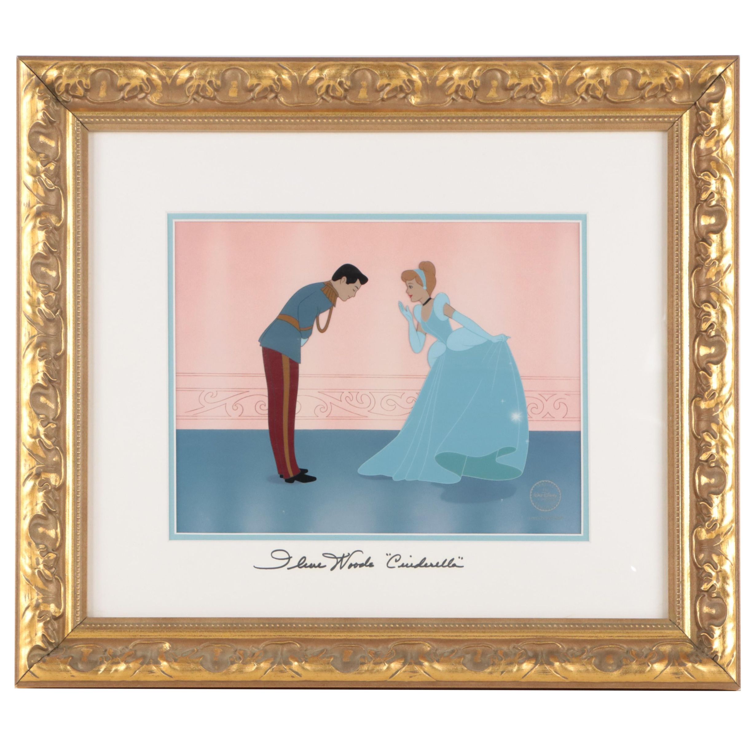 Disney Sericel Signed by Character Voice Artist "Cinderella's Dream," 1997