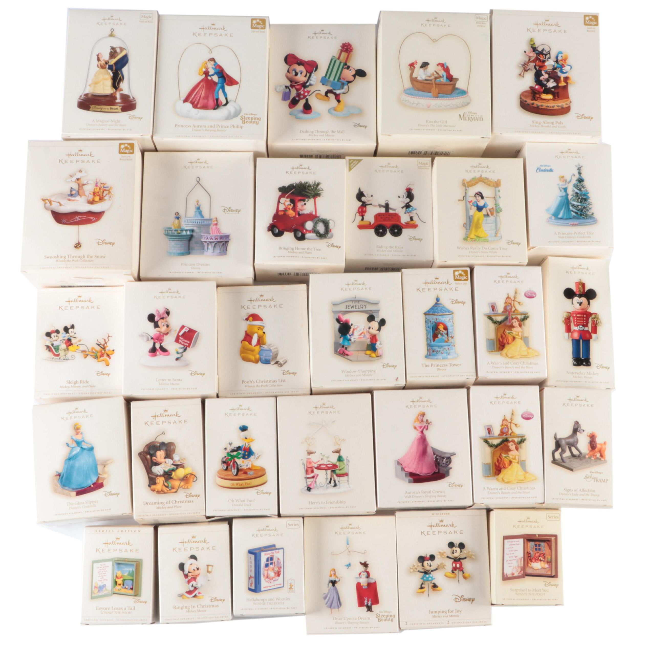 Hallmark Keepsakes Disney Ornament Collection Including "Magic" Ornaments