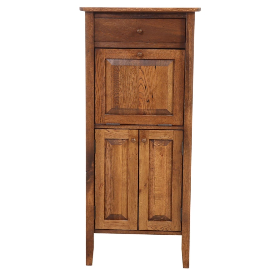 Yesteryear Furniture Shaker Style Chestnut Fall-Front Cupboard