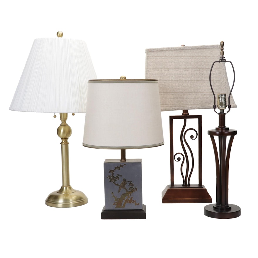 Contemporary Table and Accent Lamps Assemblage