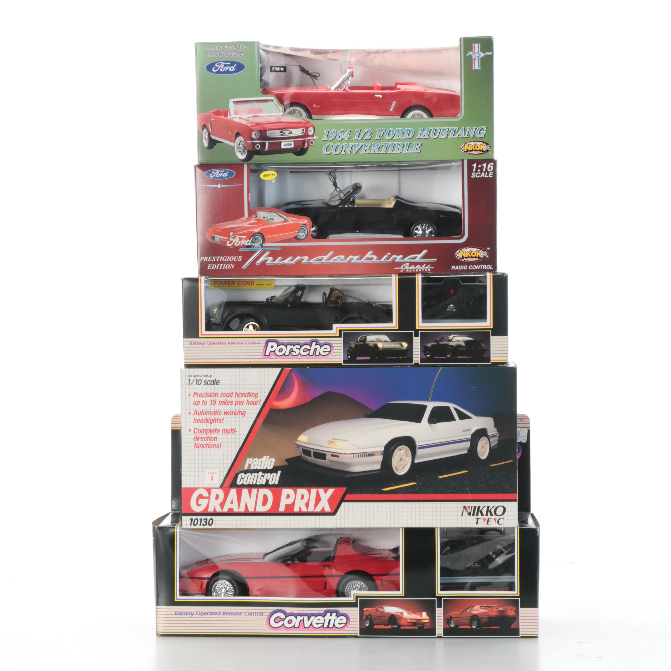 Remote Control Cars, with 1964 Ford Mustang, Grand Prix, Porsche, and More
