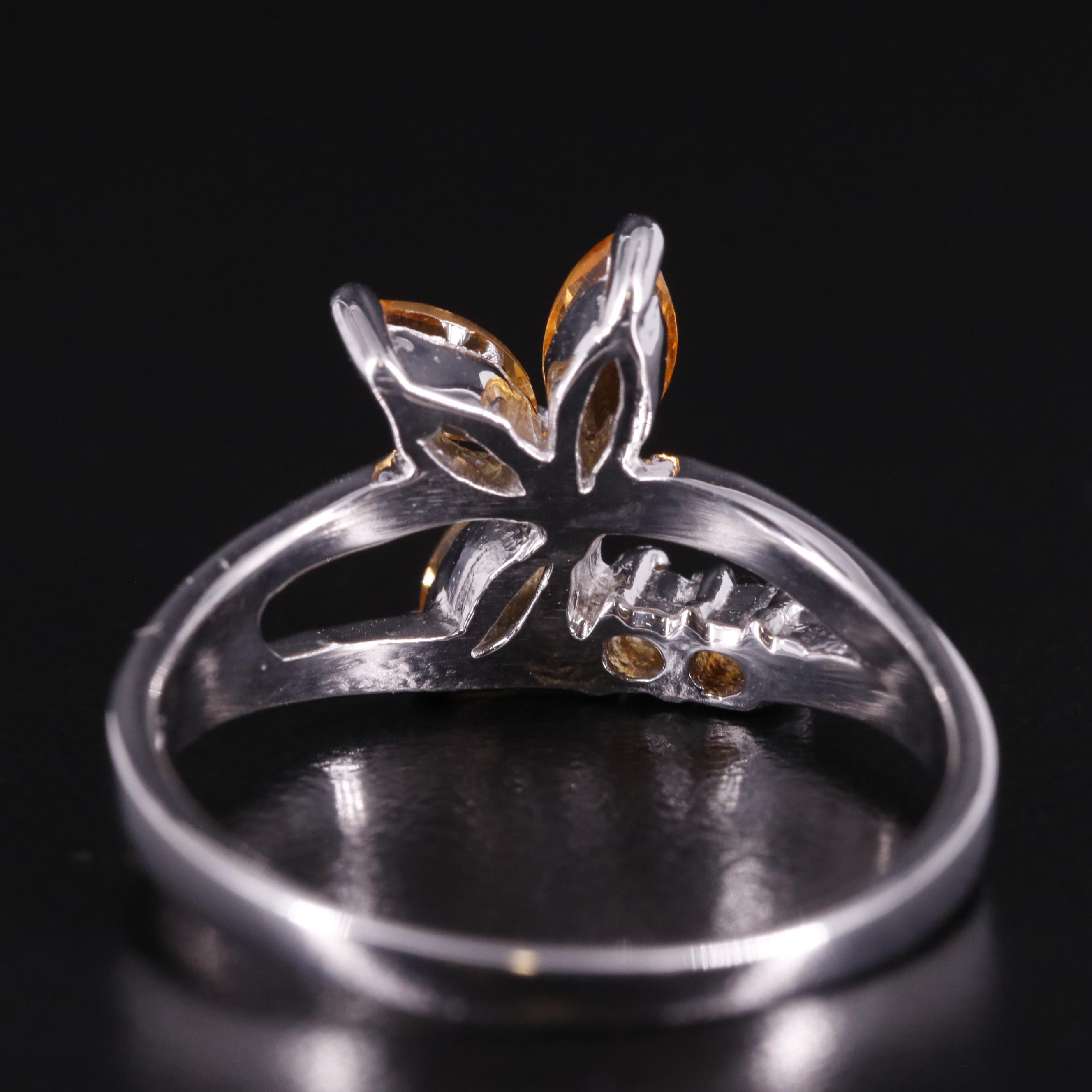 Sterling Citrine Ring