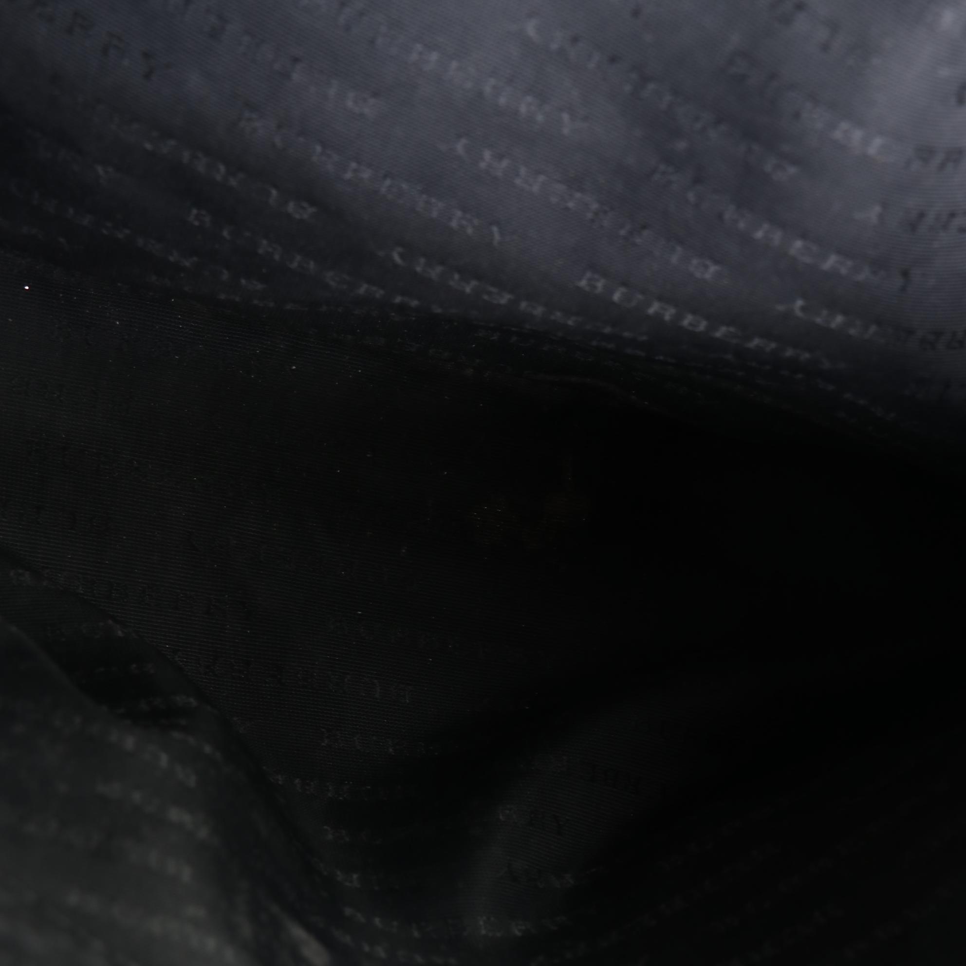 Burberry Tote Bag in Nova Check Canvas and Black Leather Trim