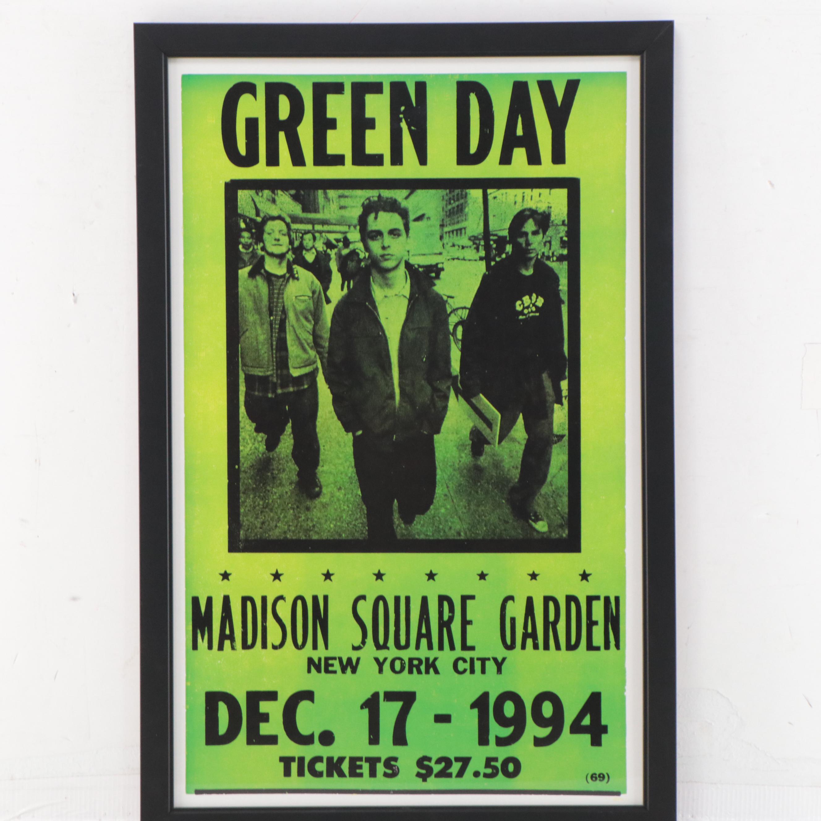 Green Day Giclée Reproduction Concert Poster, 21st Century