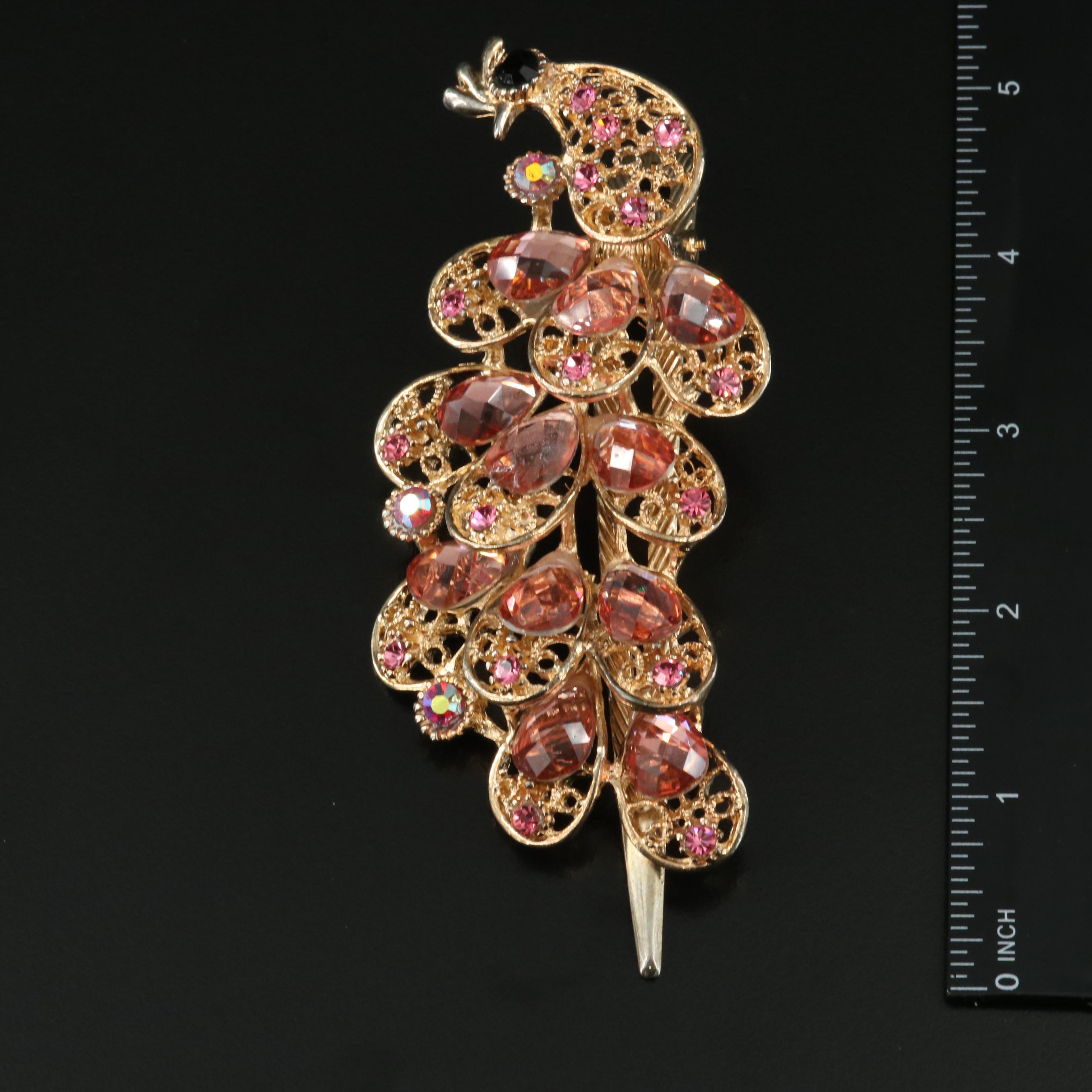 Joan Rivers, Nolan Miller and Peacock Hair Clip Featured in Jewelry Collection