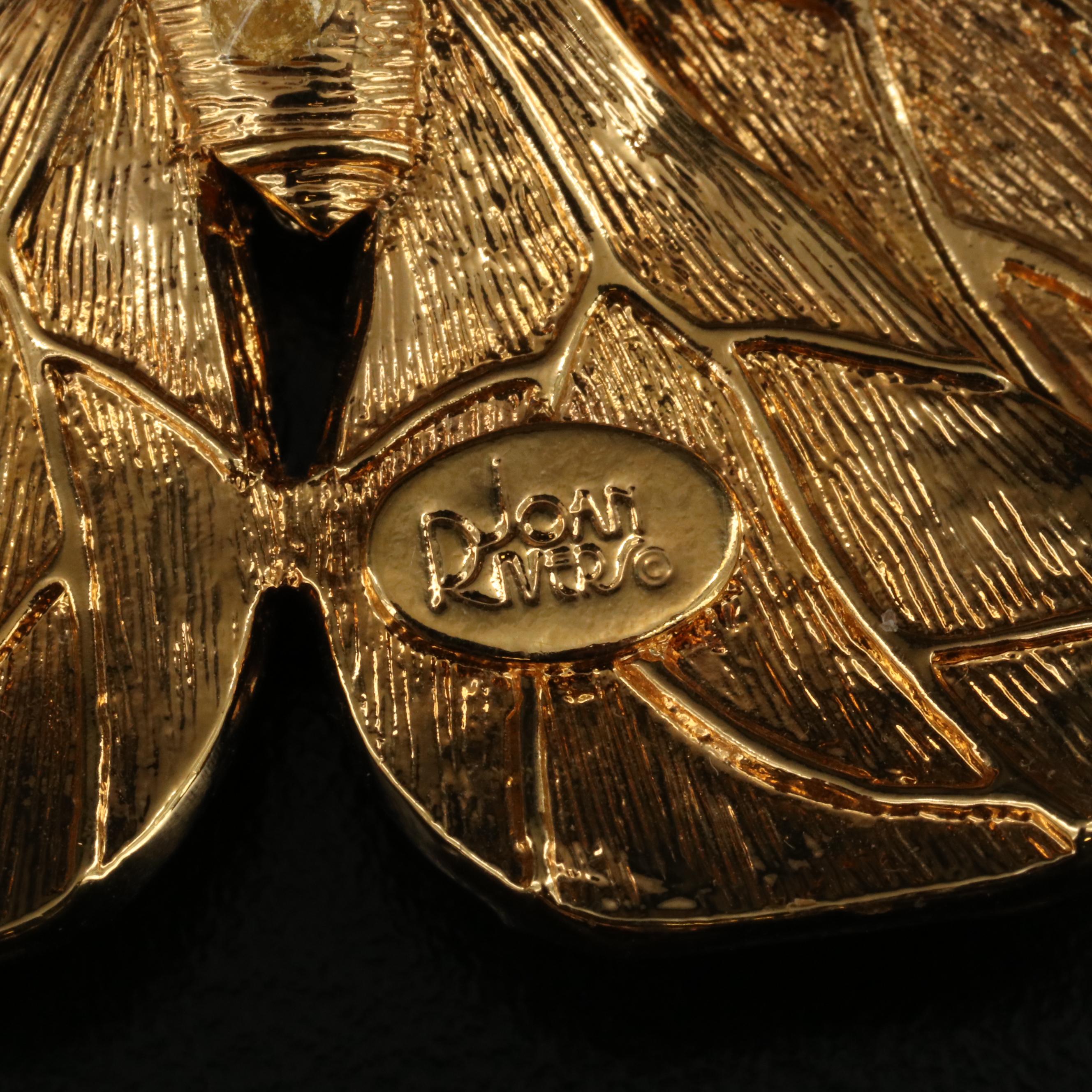 Joan Rivers, Nolan Miller and Peacock Hair Clip Featured in Jewelry Collection