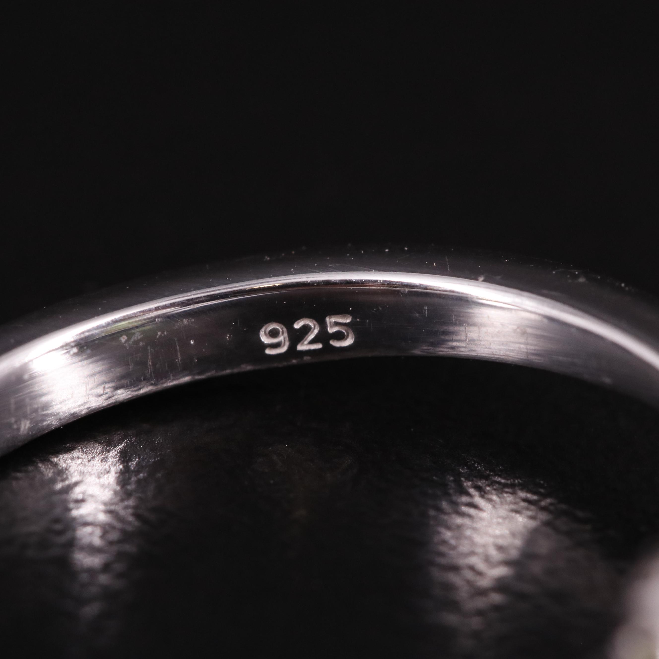 Sterling Peridot Solitaire Ring