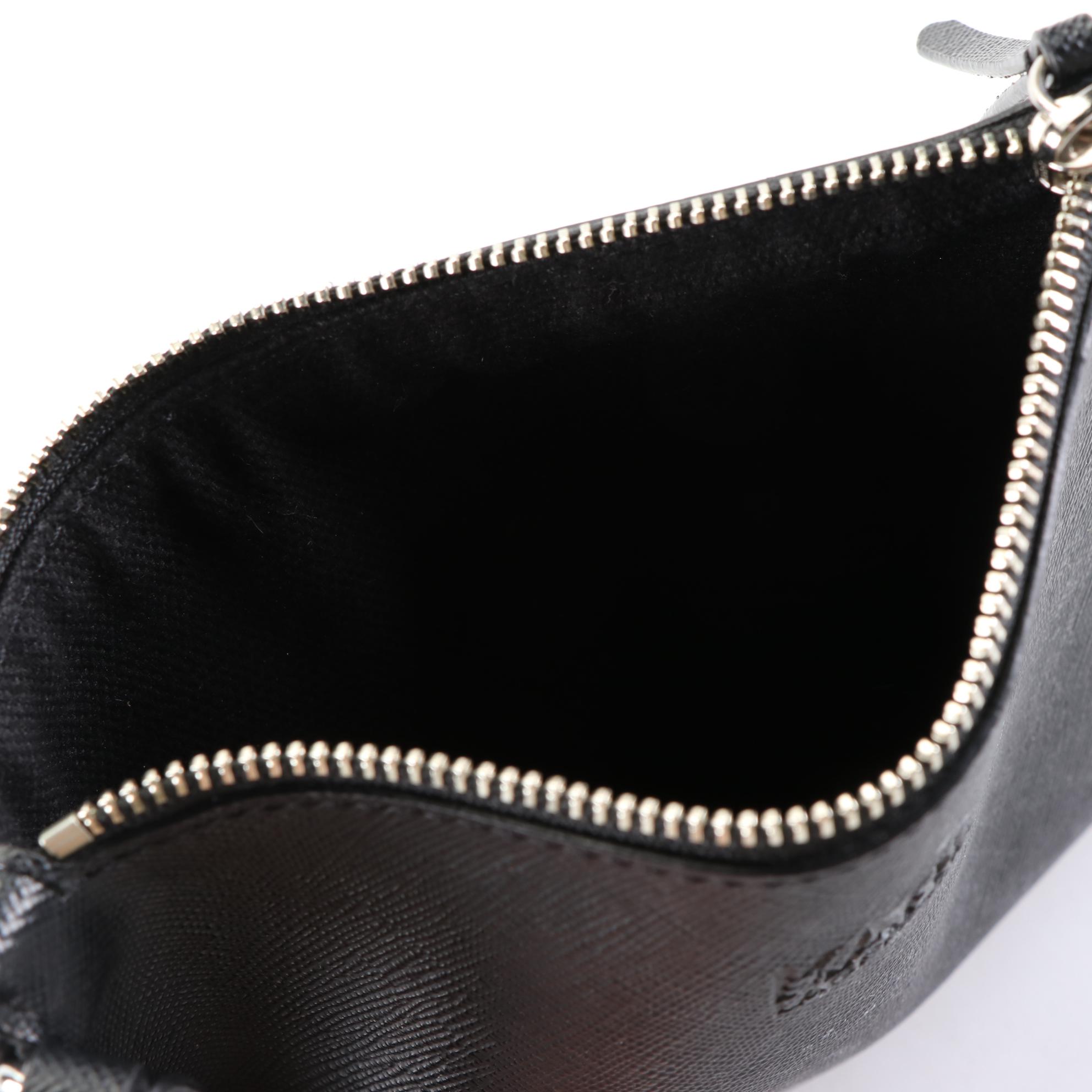 Karl Lagerfeld Zip Pouch, Croc-Embossed Pouch, and Z Clip Money/ID Case with Box