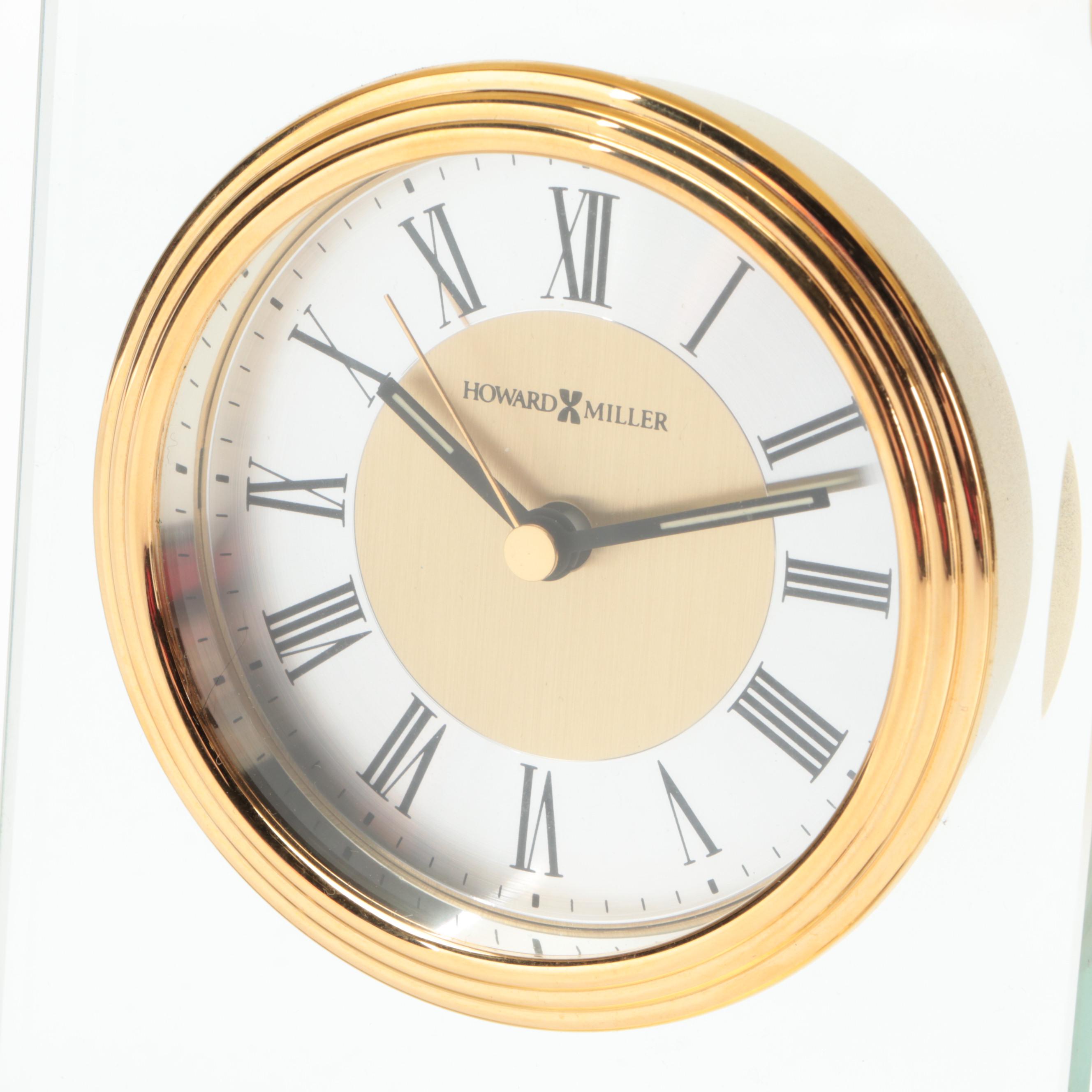 Howard Miller "Athens" Brass Case Tabletop Clock